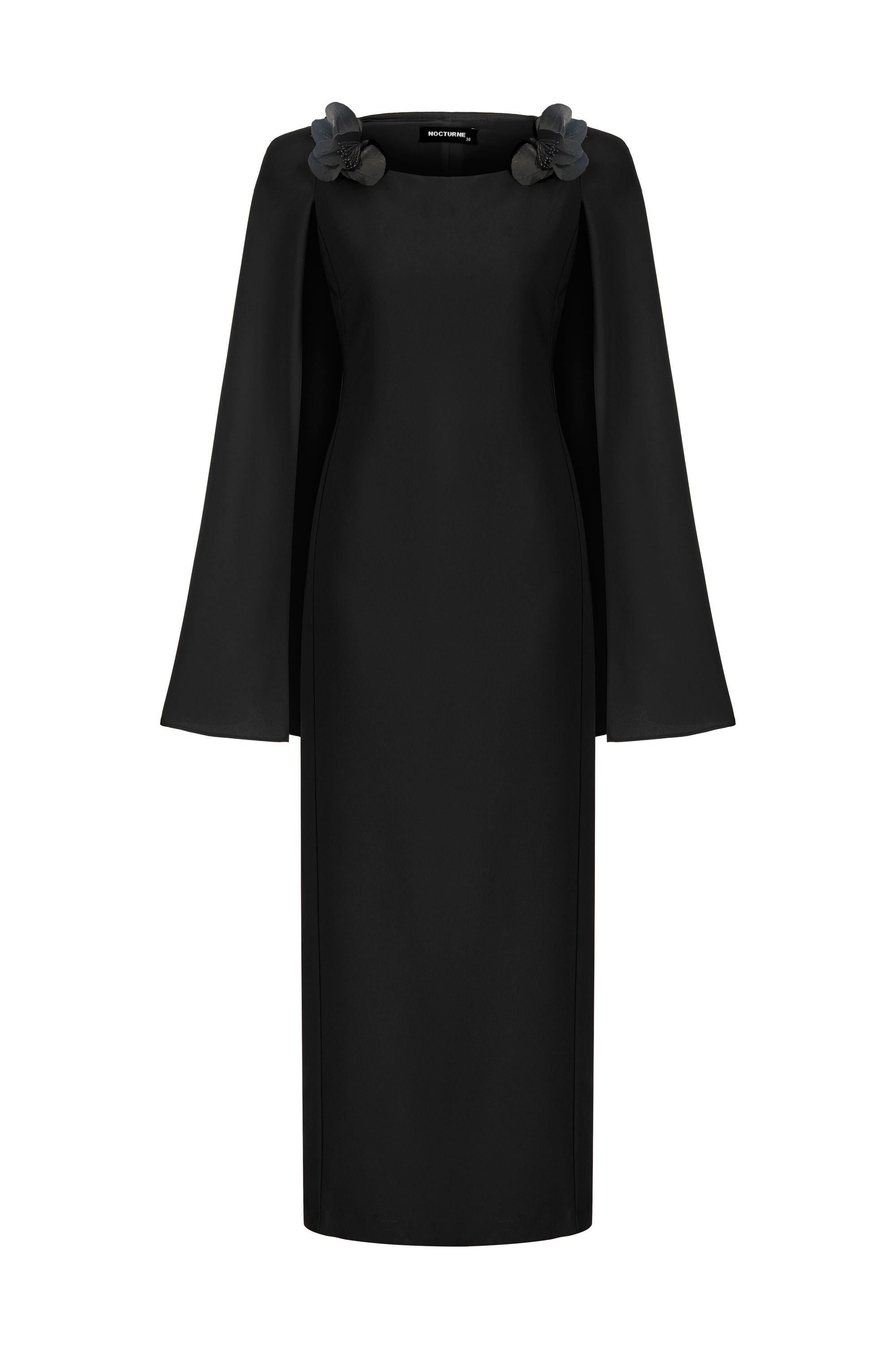 Cape Sleeve Maxi Dress (Final Sale)