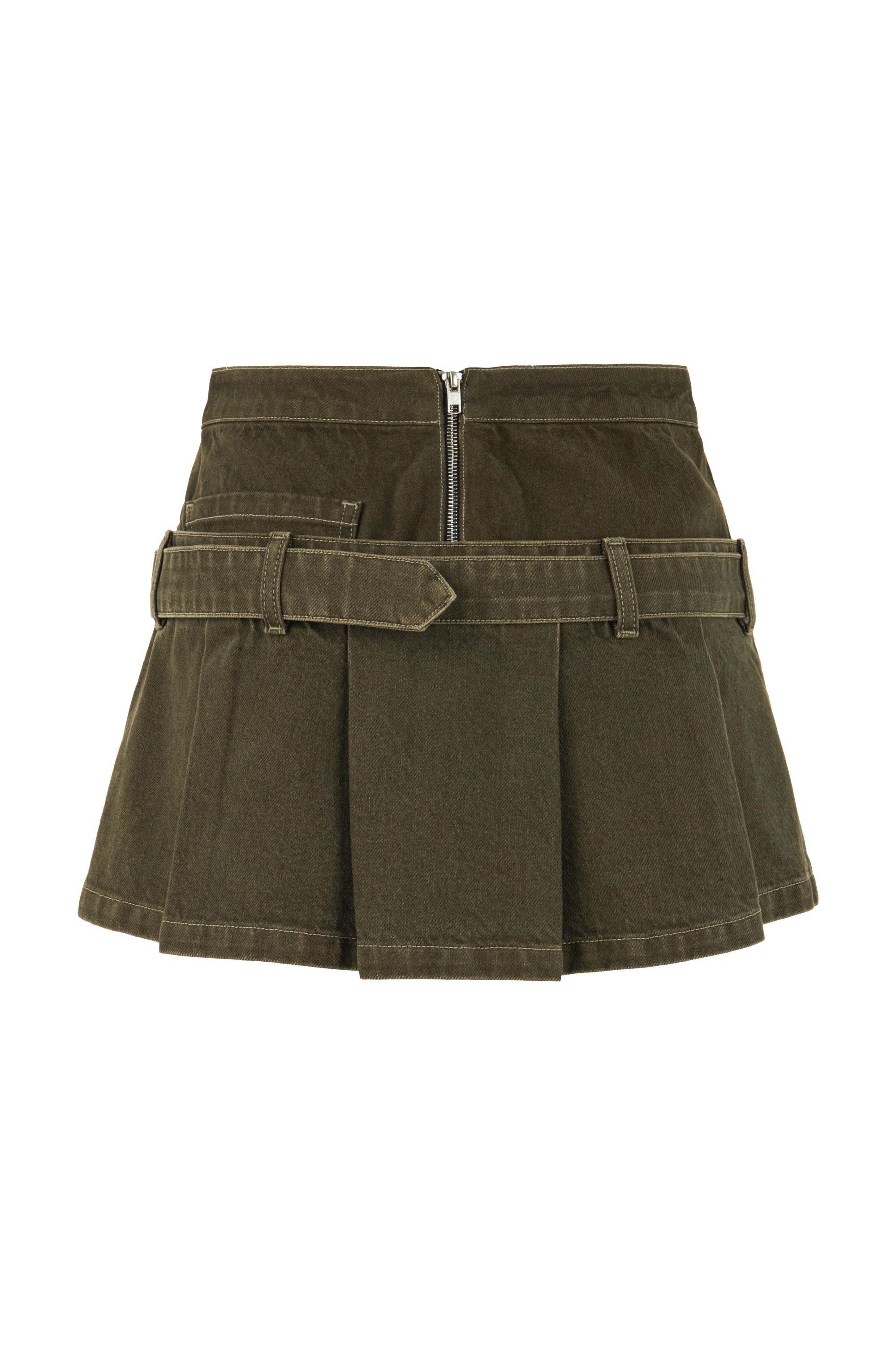 Mini Jean Skirt with Belt Detail (Final Sale)