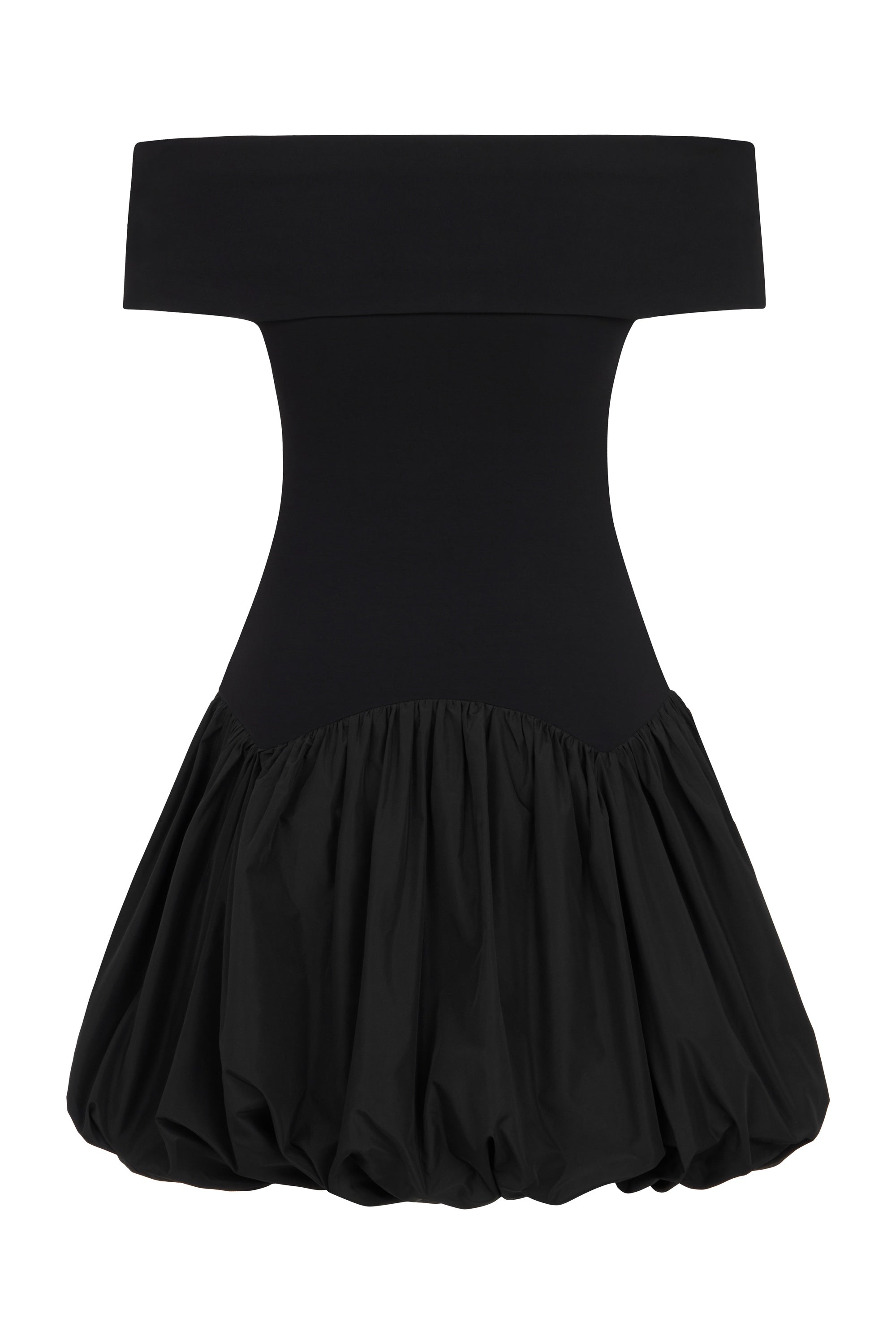 Black Off The Shoulder Mini Dress