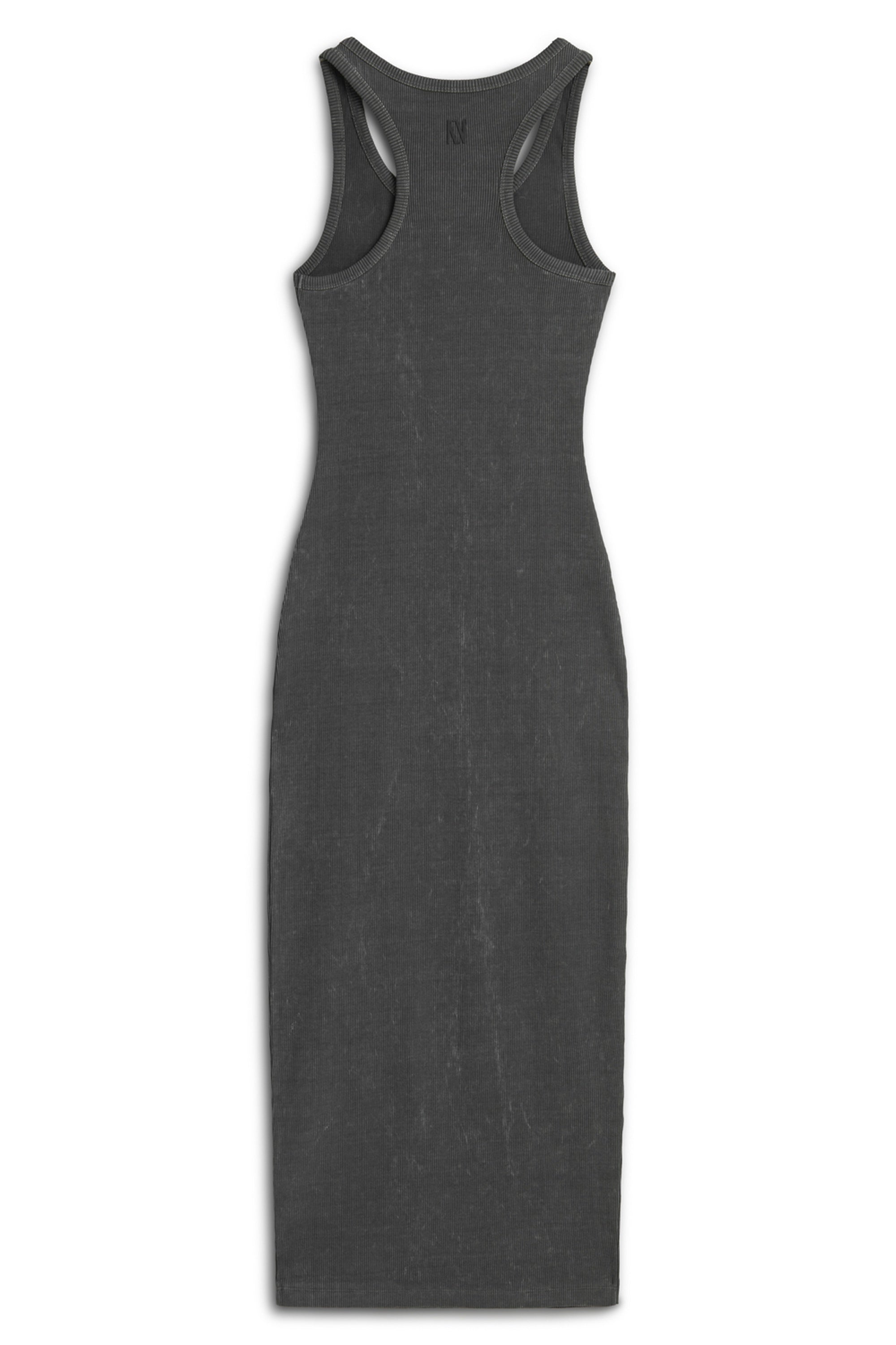 Anthracite Fitted Maxi Bodycon Dress