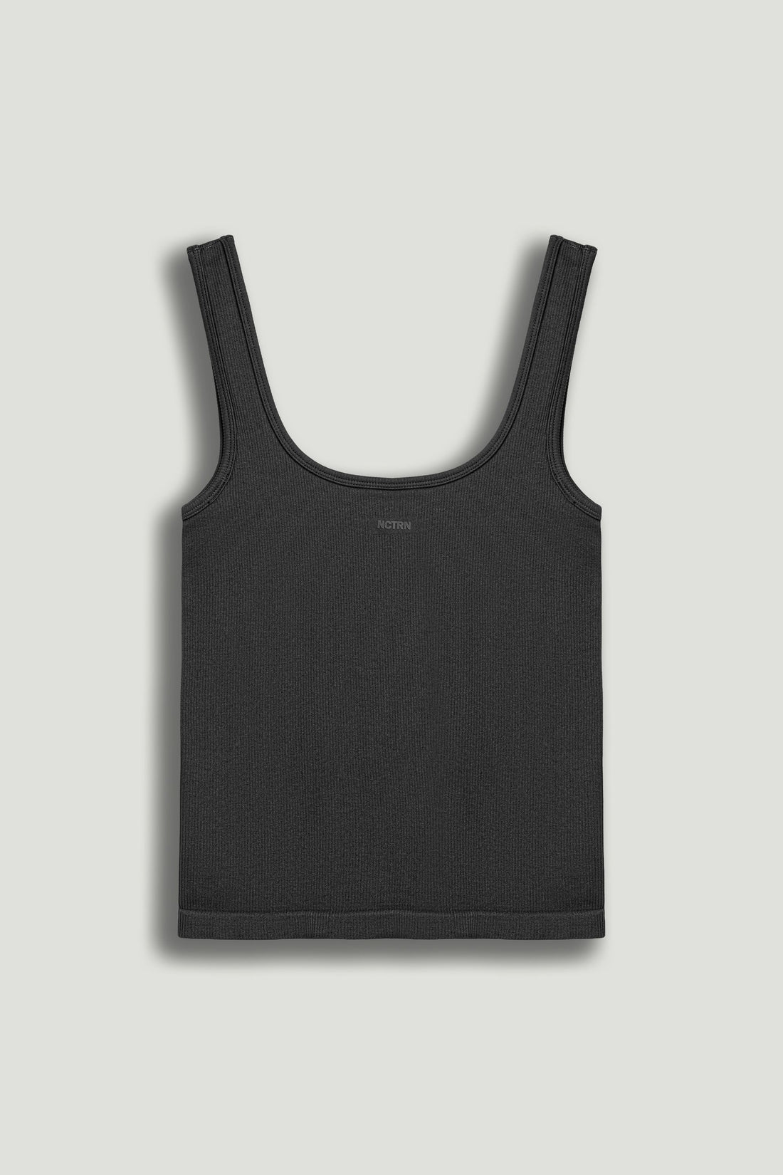 Anthracite Printed Sleeveless Crop Top