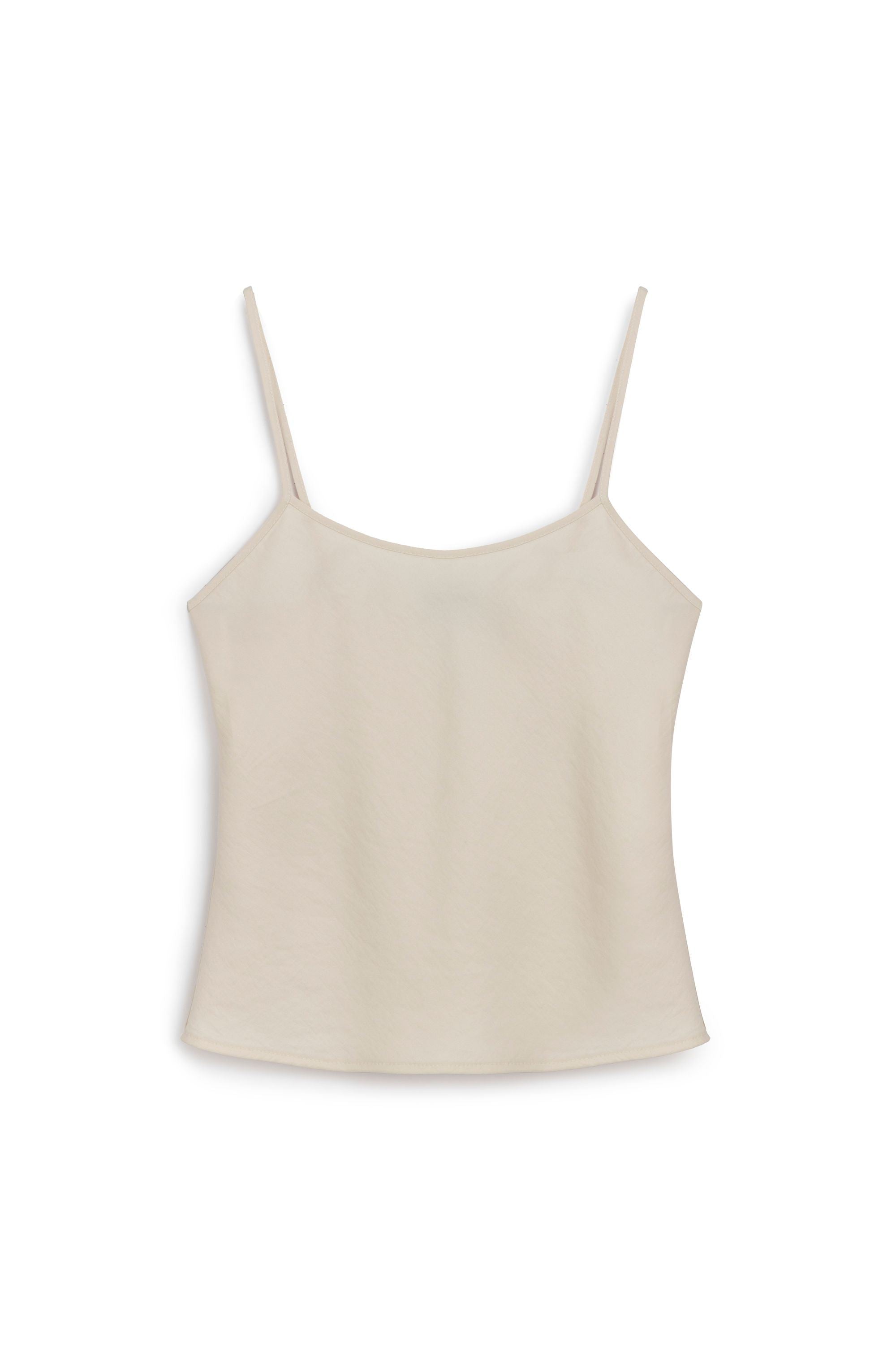 Ecru Rope Strap Woven Blouse