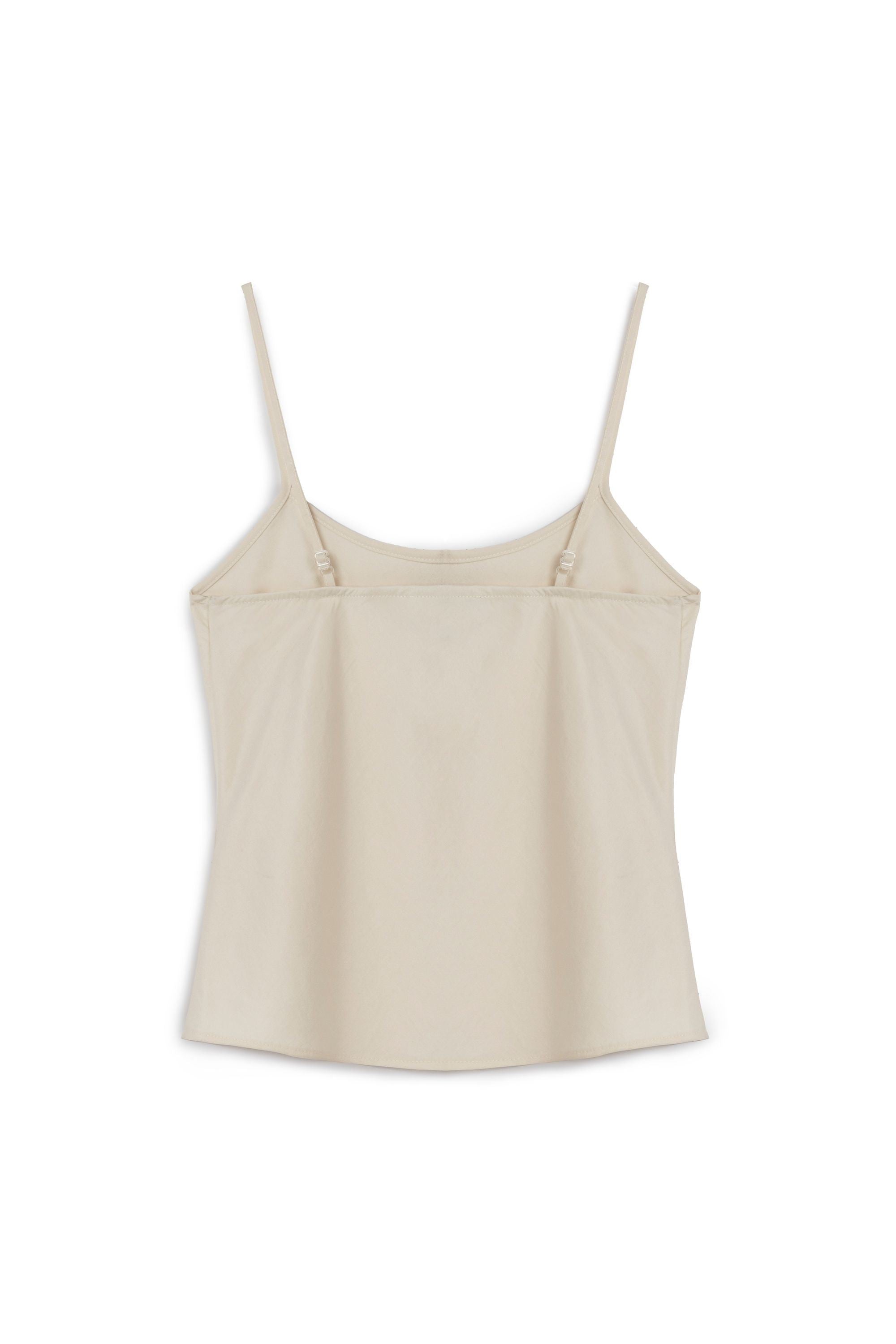 Ecru Rope Strap Woven Blouse