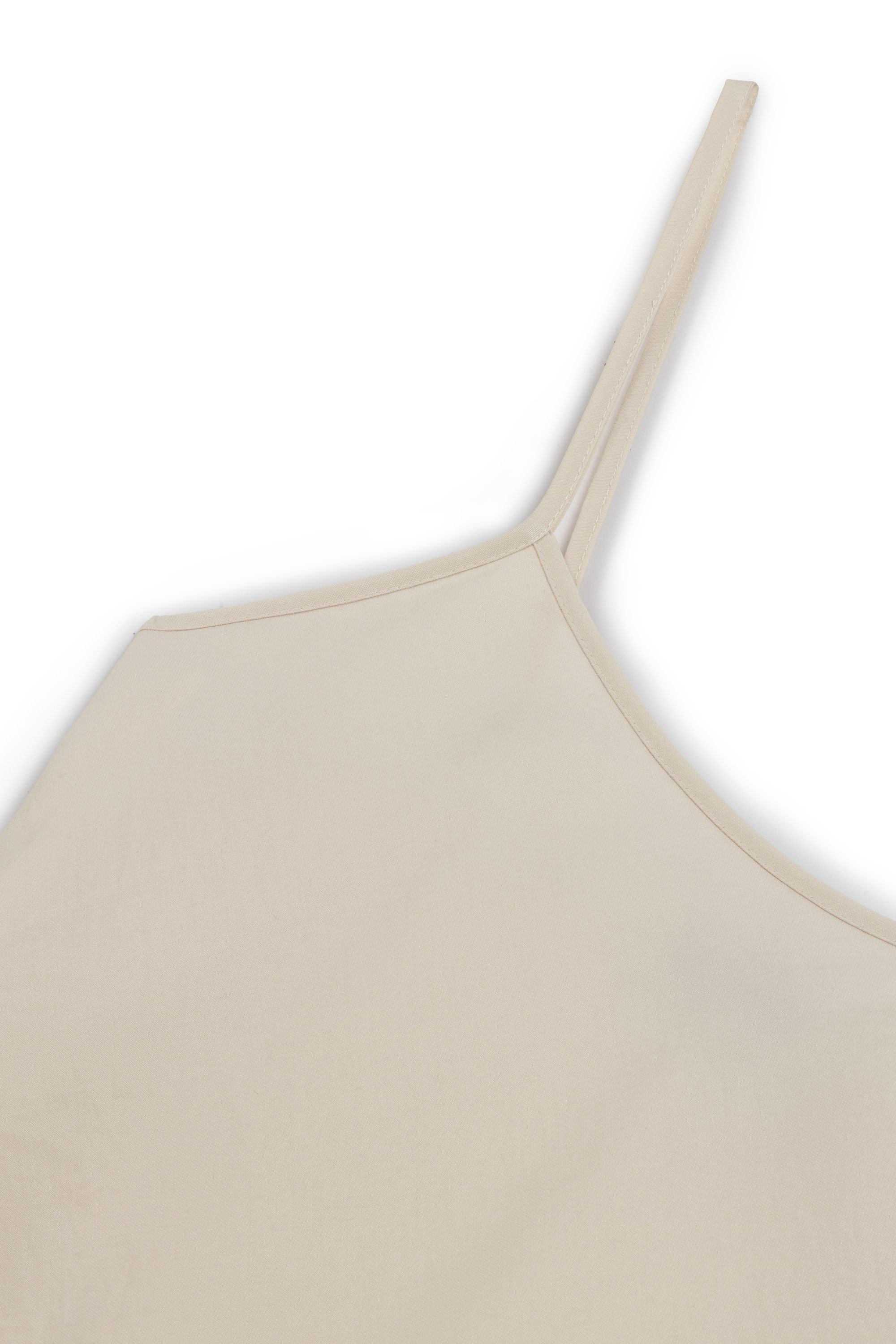 Ecru Rope Strap Woven Blouse