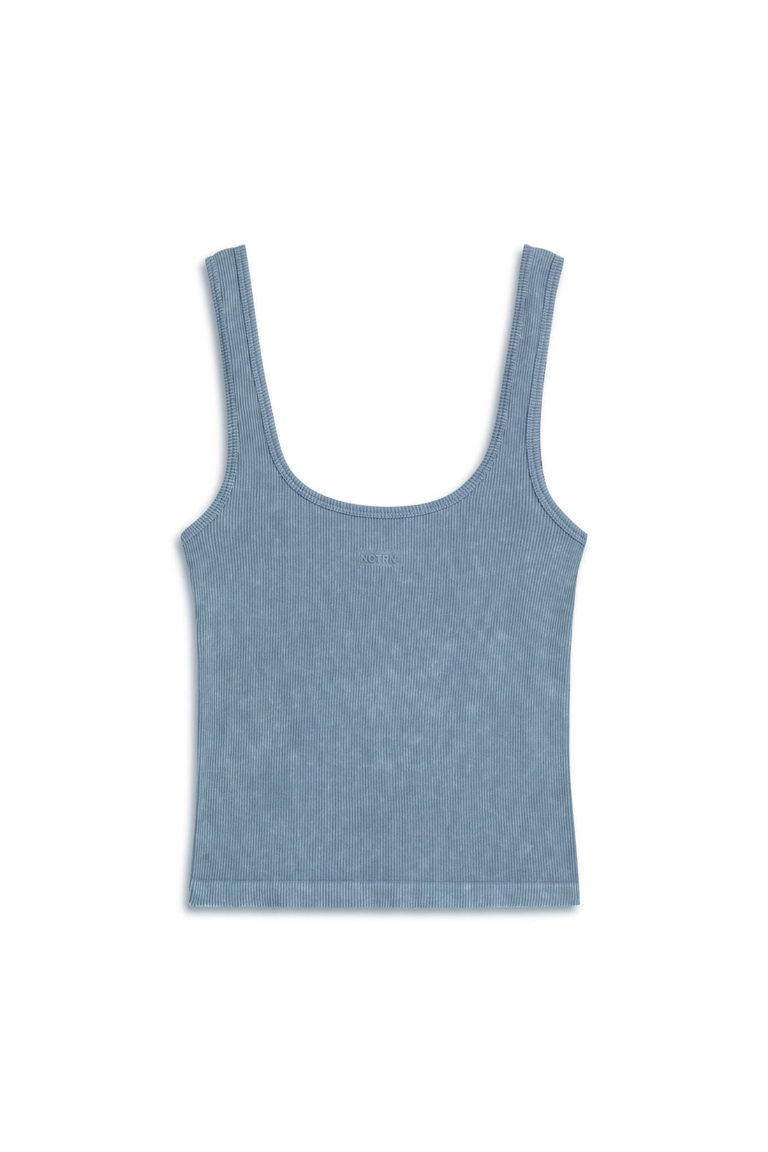 Indigo Printed Detail Crop Top