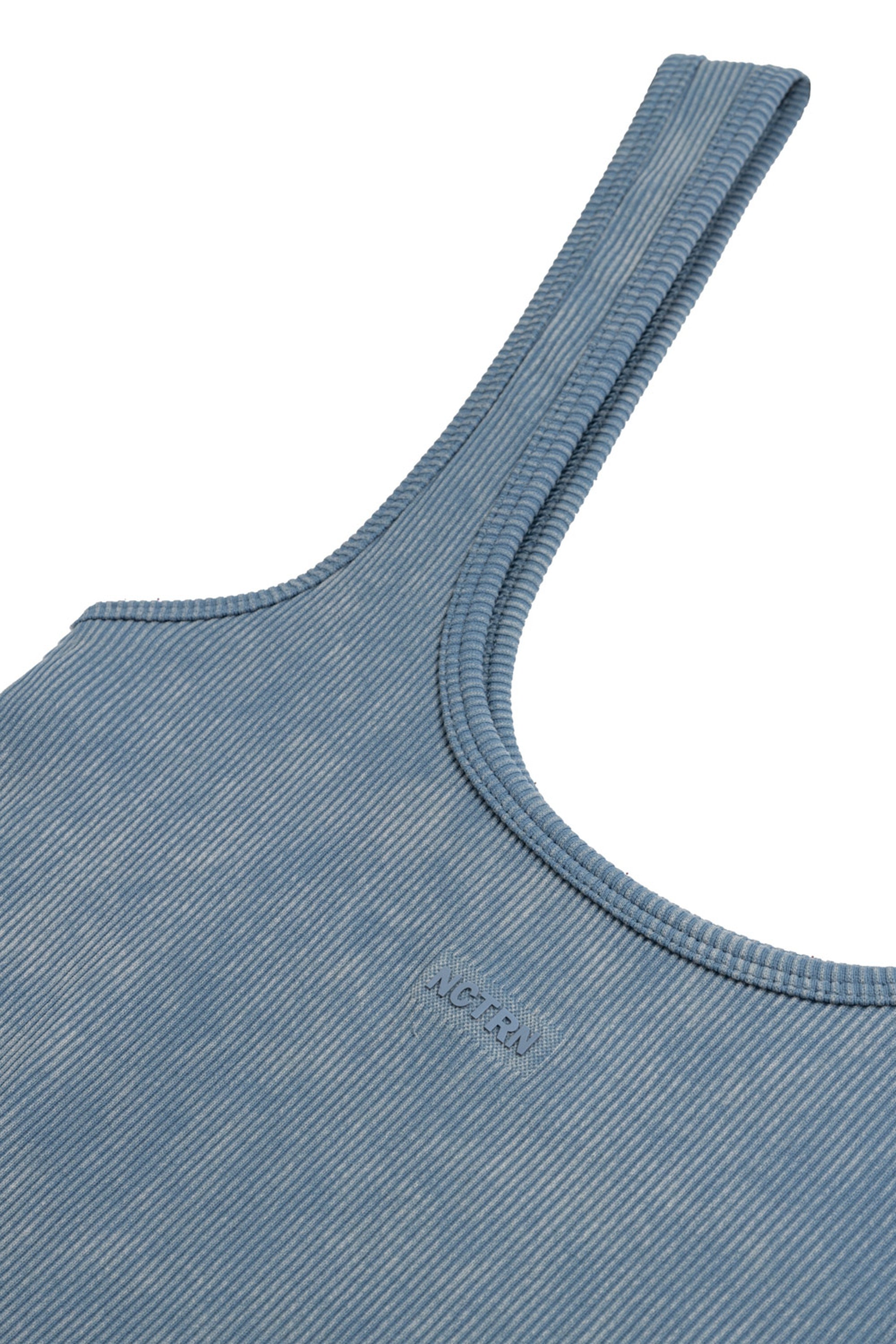 Indigo Printed Detail Crop Top