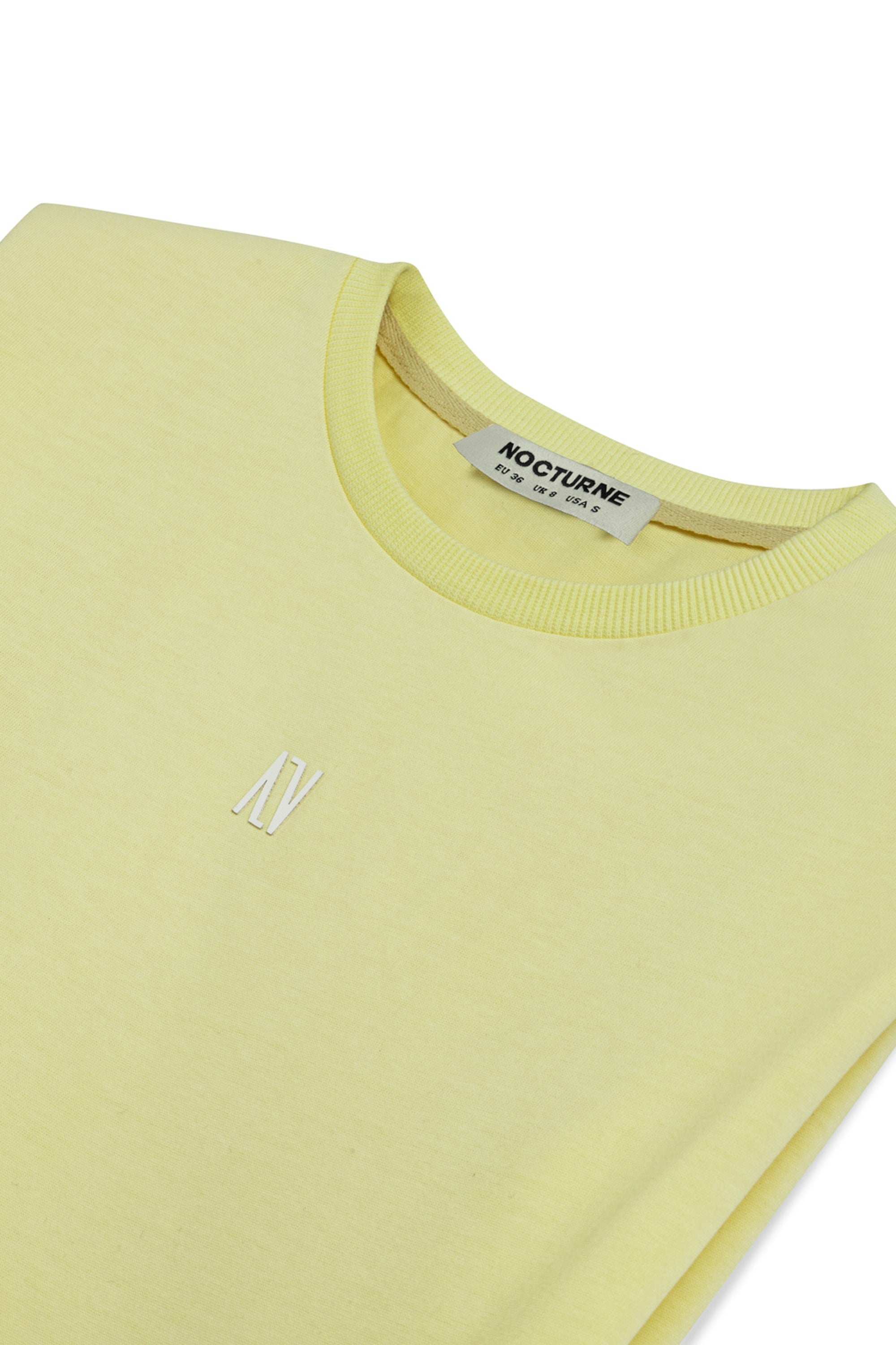 Yellow Padded Basic T-Shirt