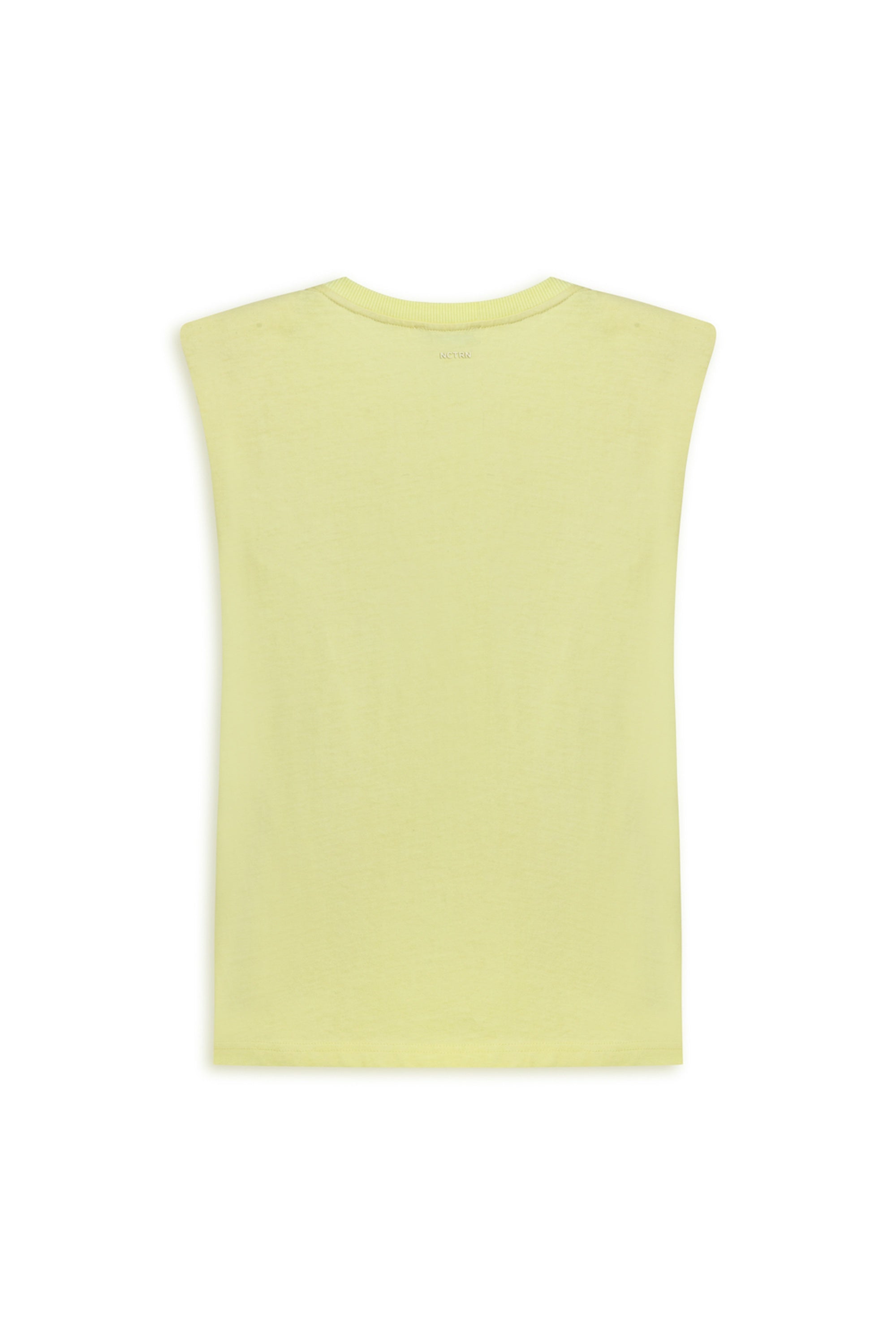 Yellow Padded Basic T-Shirt