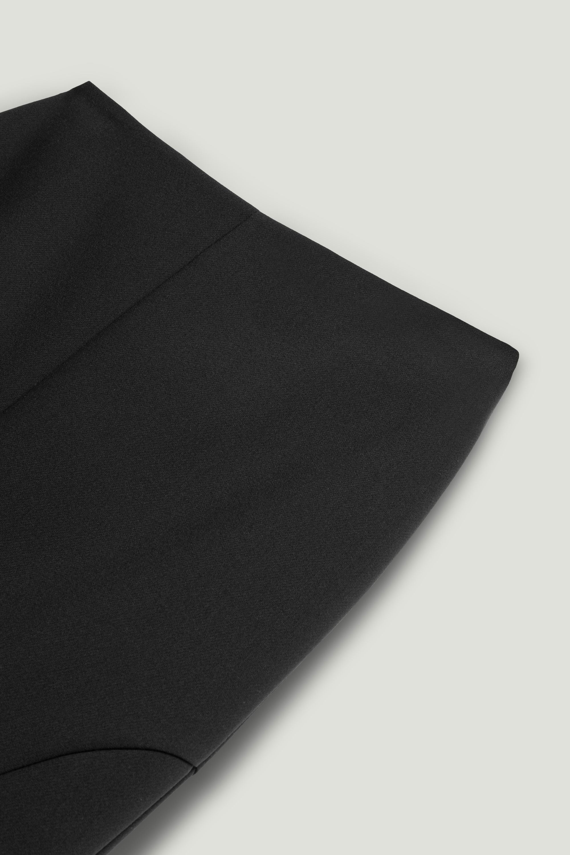 Flounced Hem Fishtail Midi Skirt