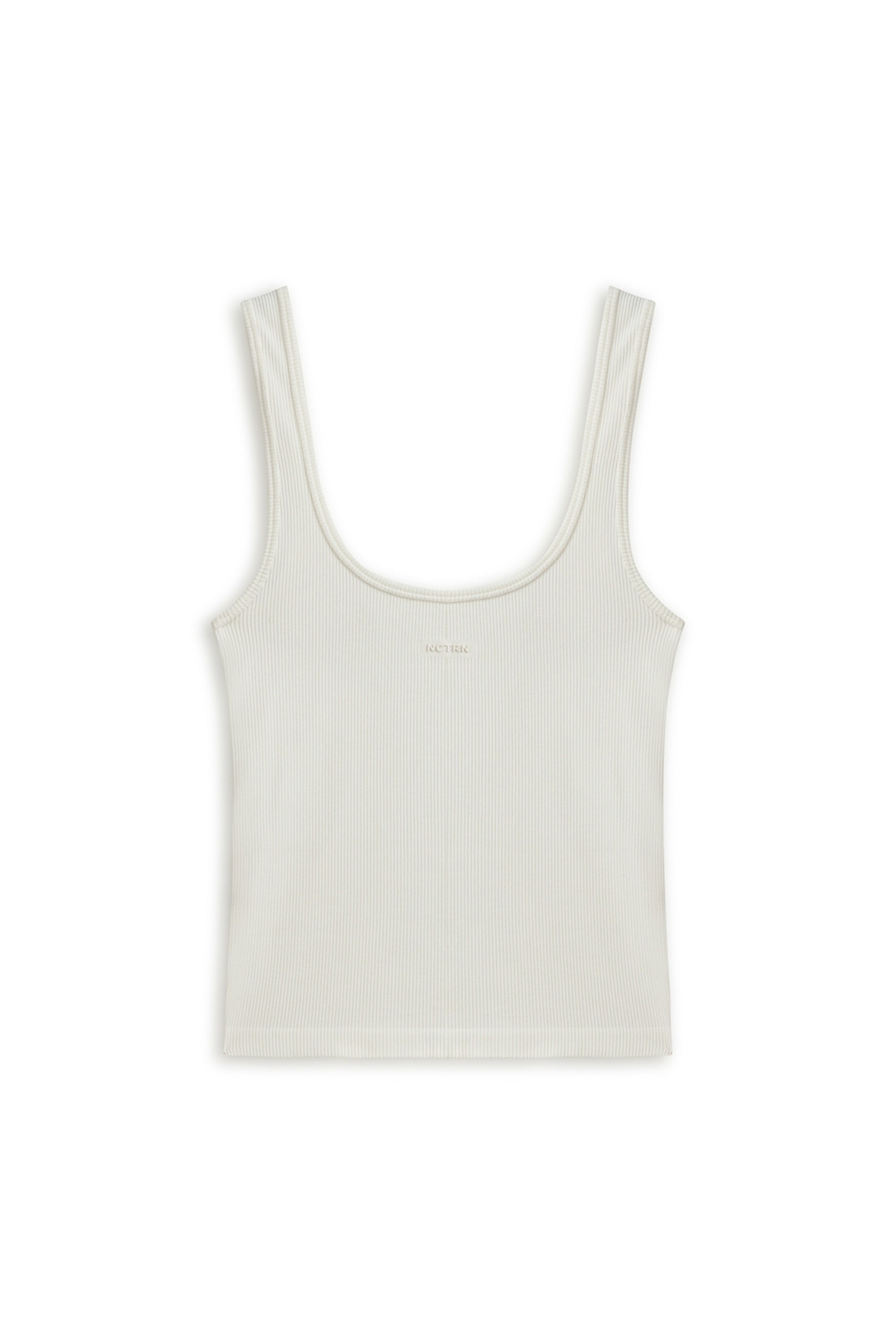 Ecru Printed Detail Crop Top