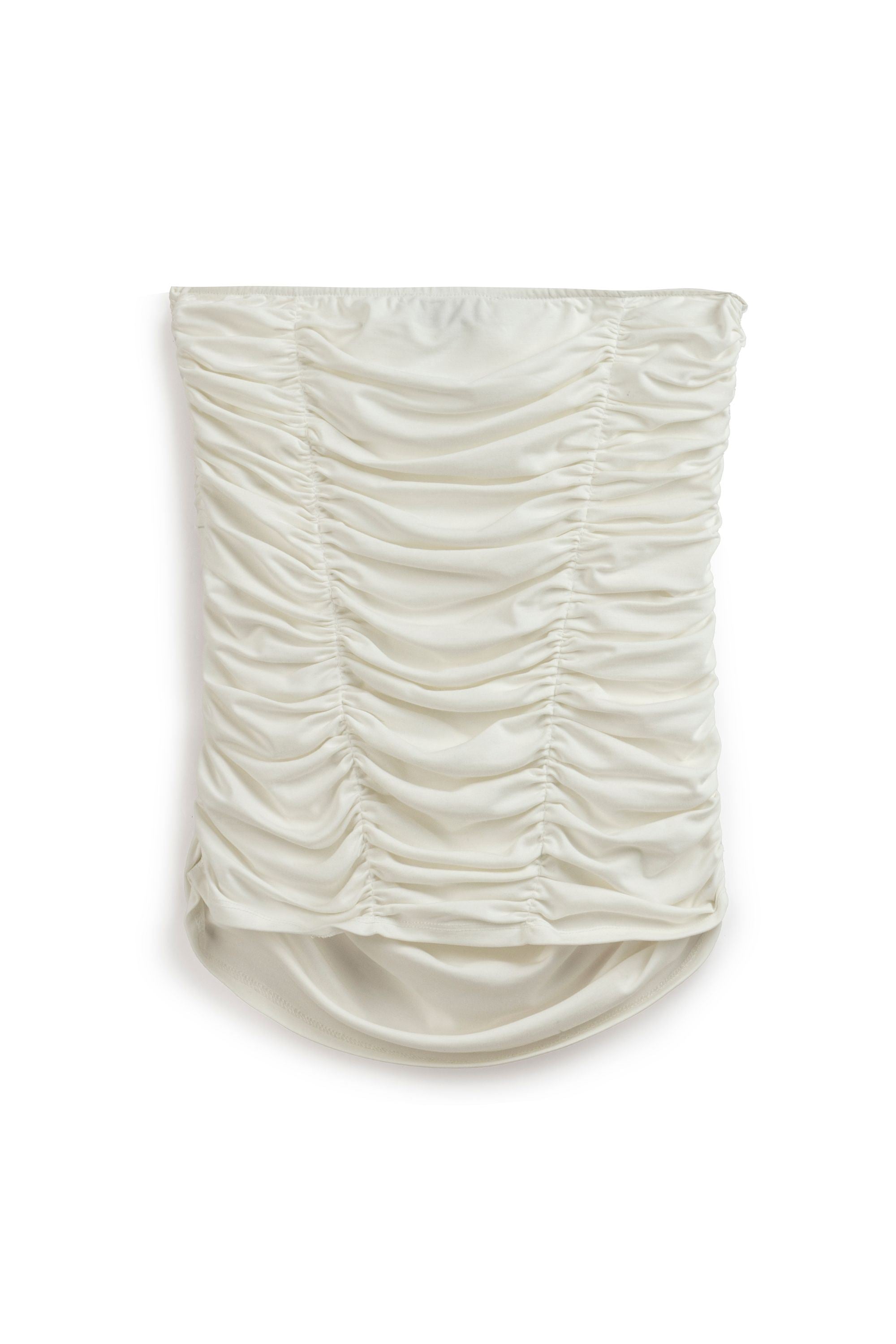 Ecru Strapless Oyster Accessory Blouse