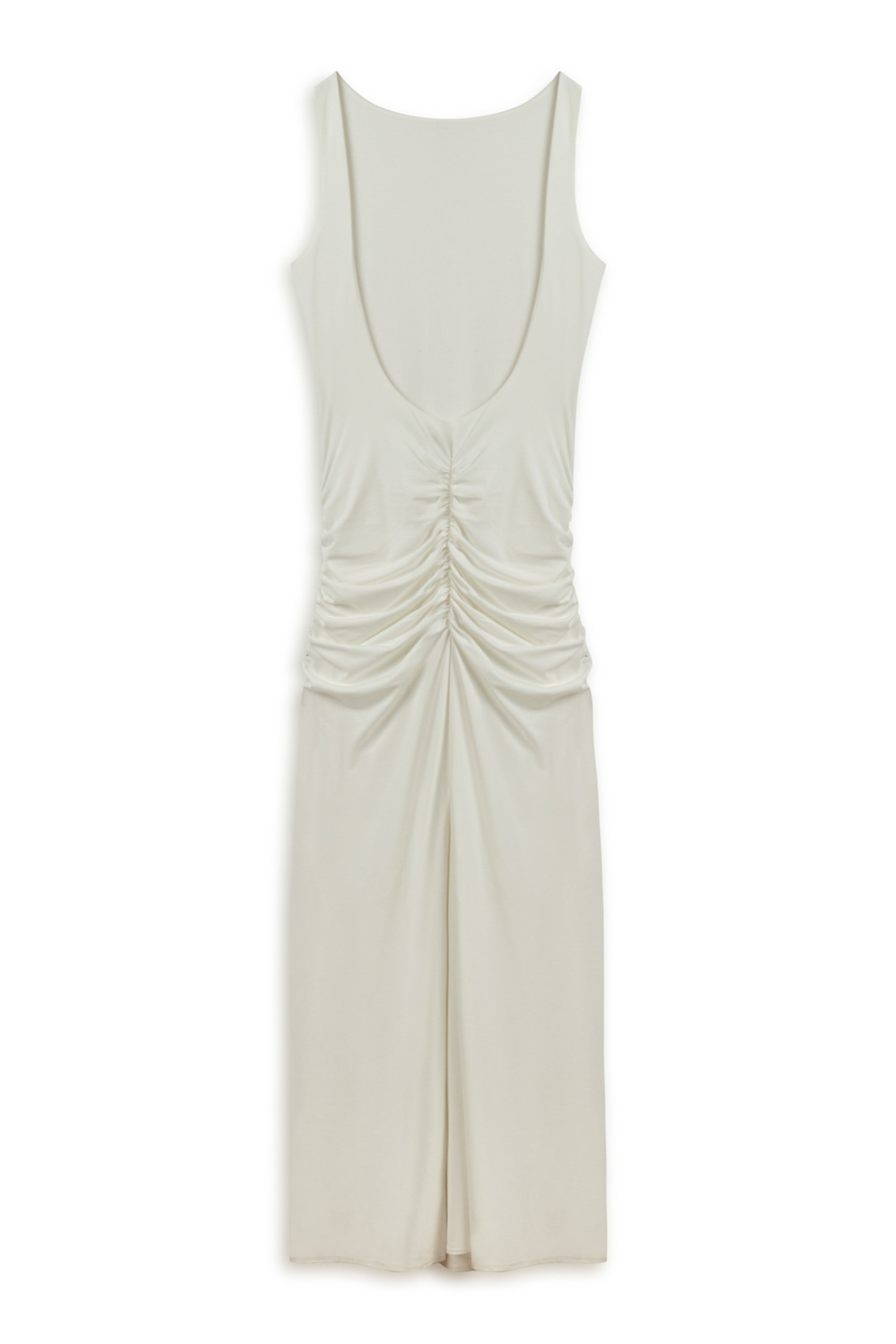 Ecru Backless Maxi Dress