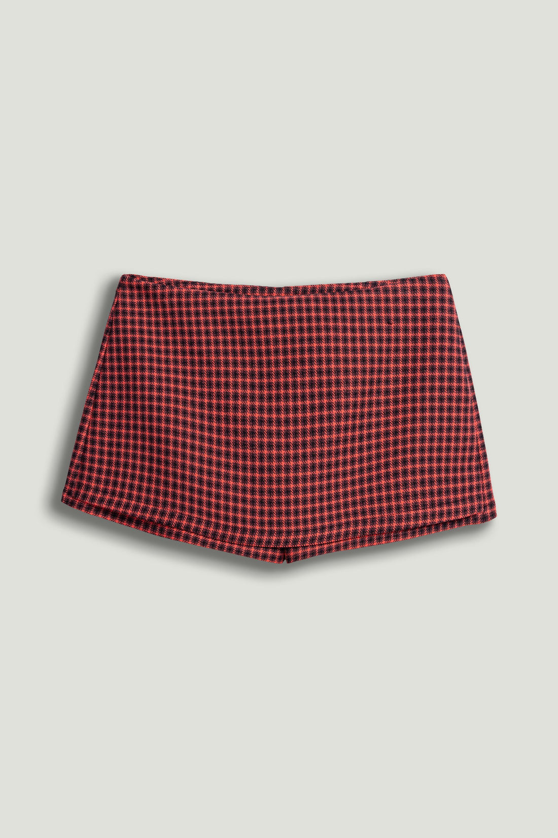 Checked High-Rise Mini Skort
