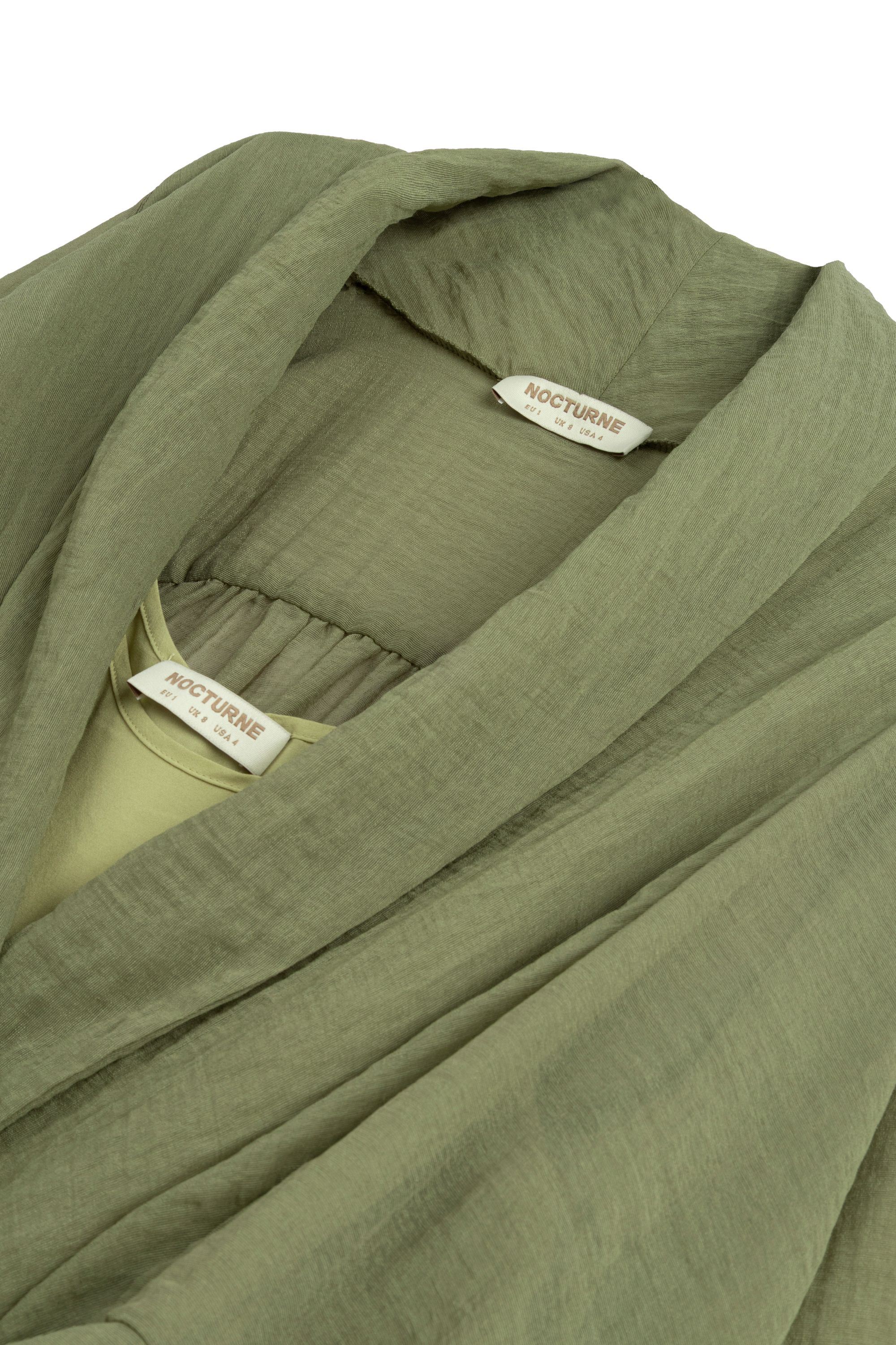 Dark Green Oversized Midi Dress