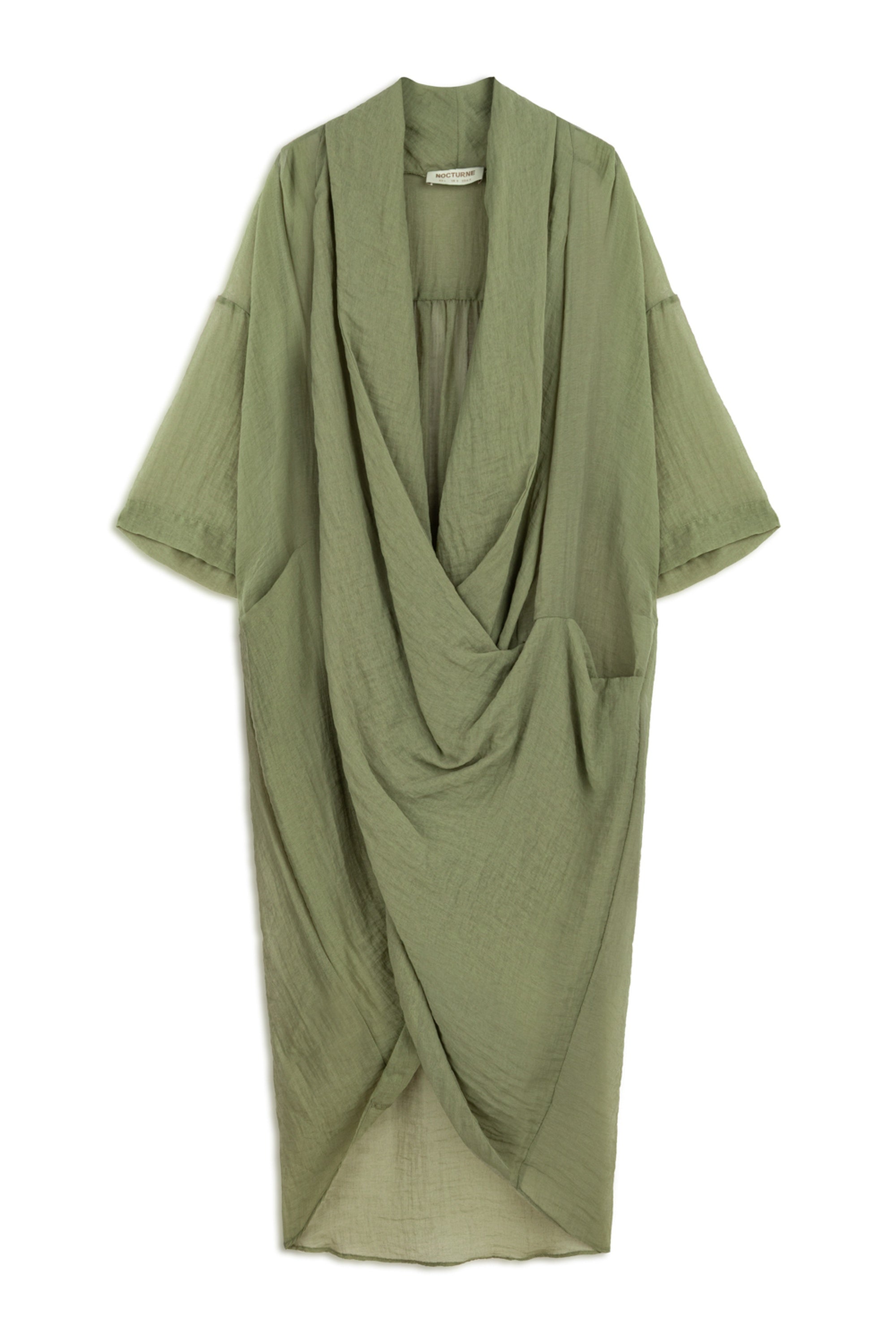 Dark Green Oversized Midi Dress