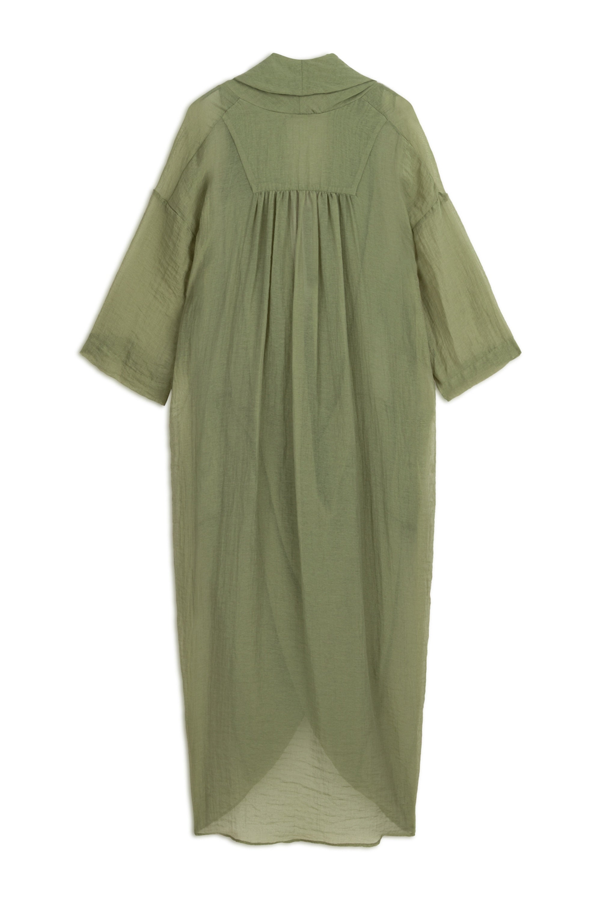 Dark Green Oversized Midi Dress