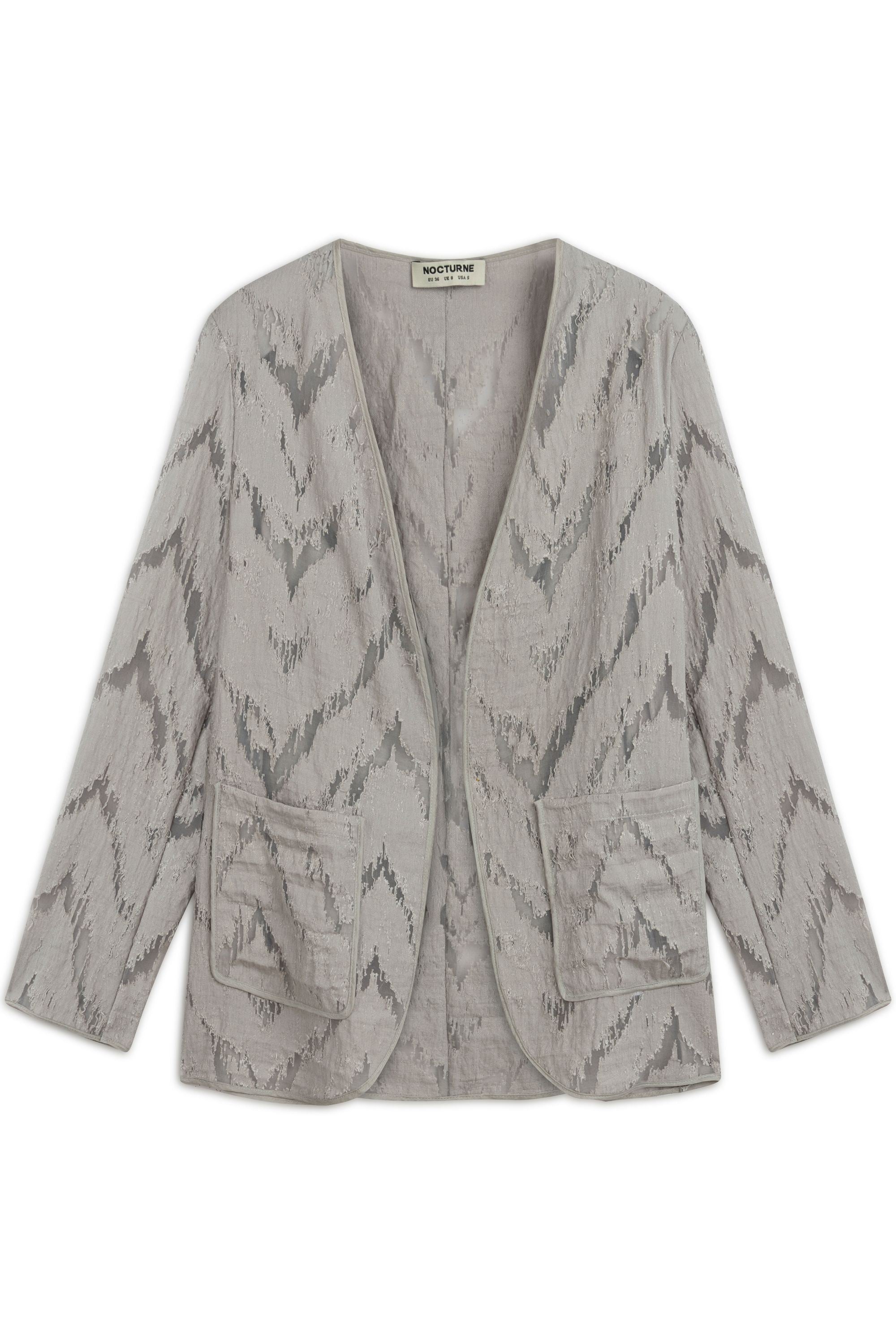 Grey Jacquard Jacket