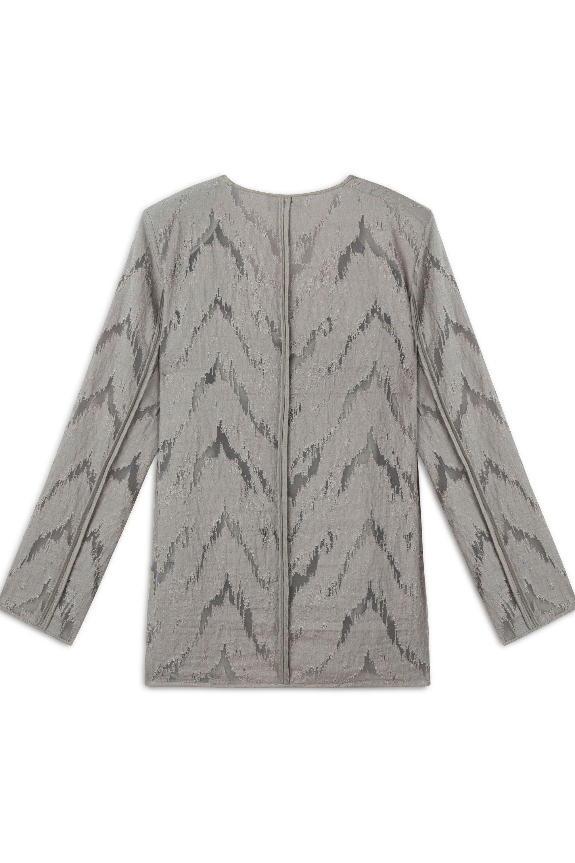 Grey Jacquard Jacket