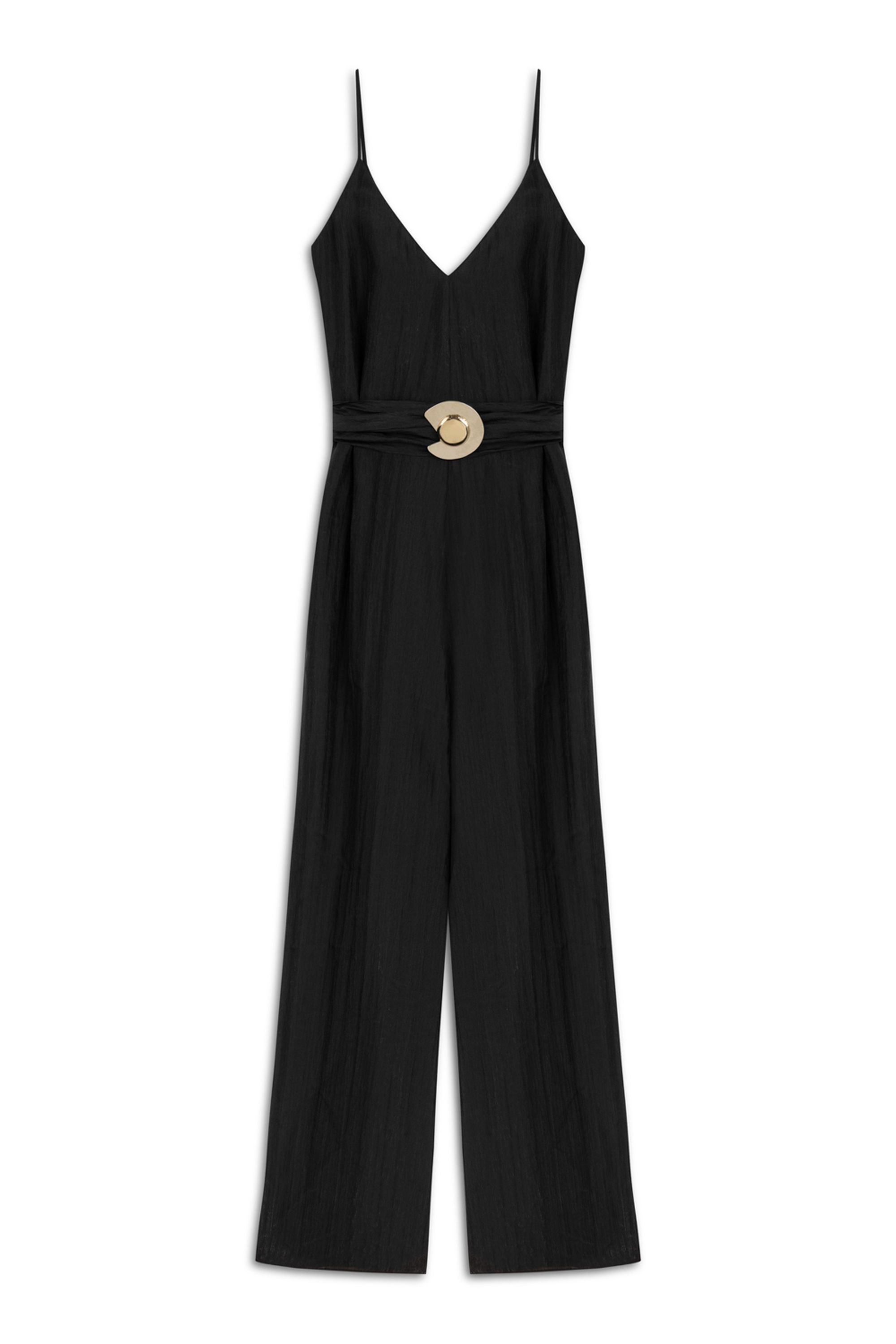 Black Metal Accessory Overalls