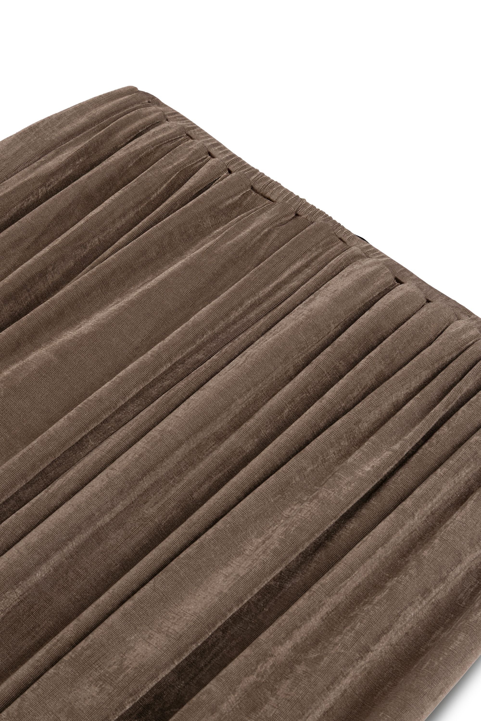 Bronze Gathered Detail Wide Leg Pants