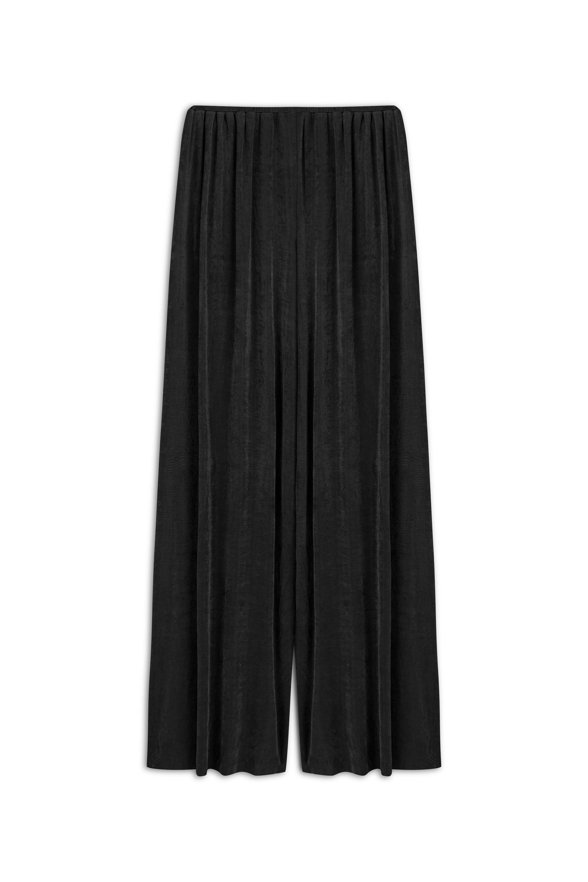 Black Flowy Wide Leg Pants