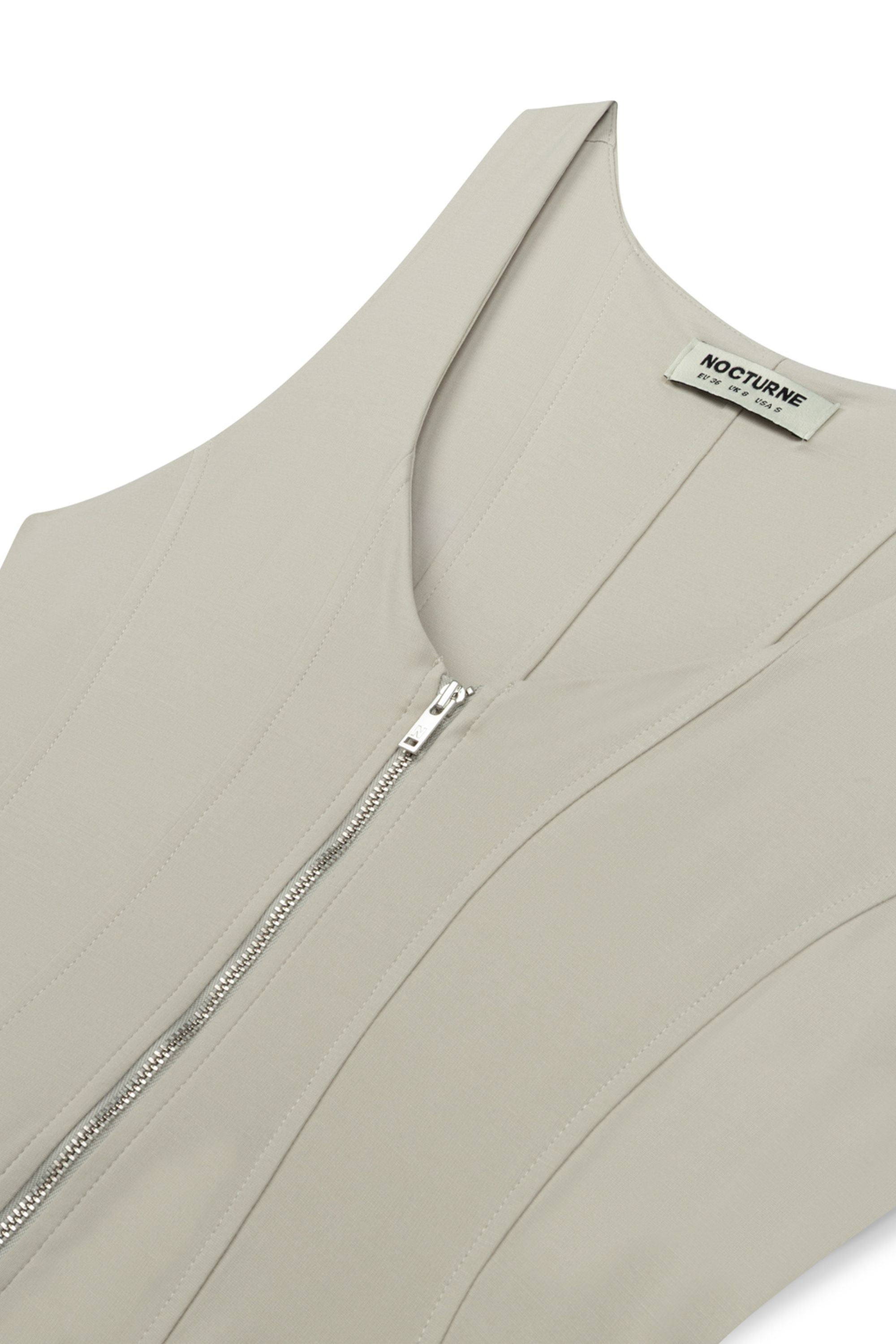 Denim Garnished Jumpsuit