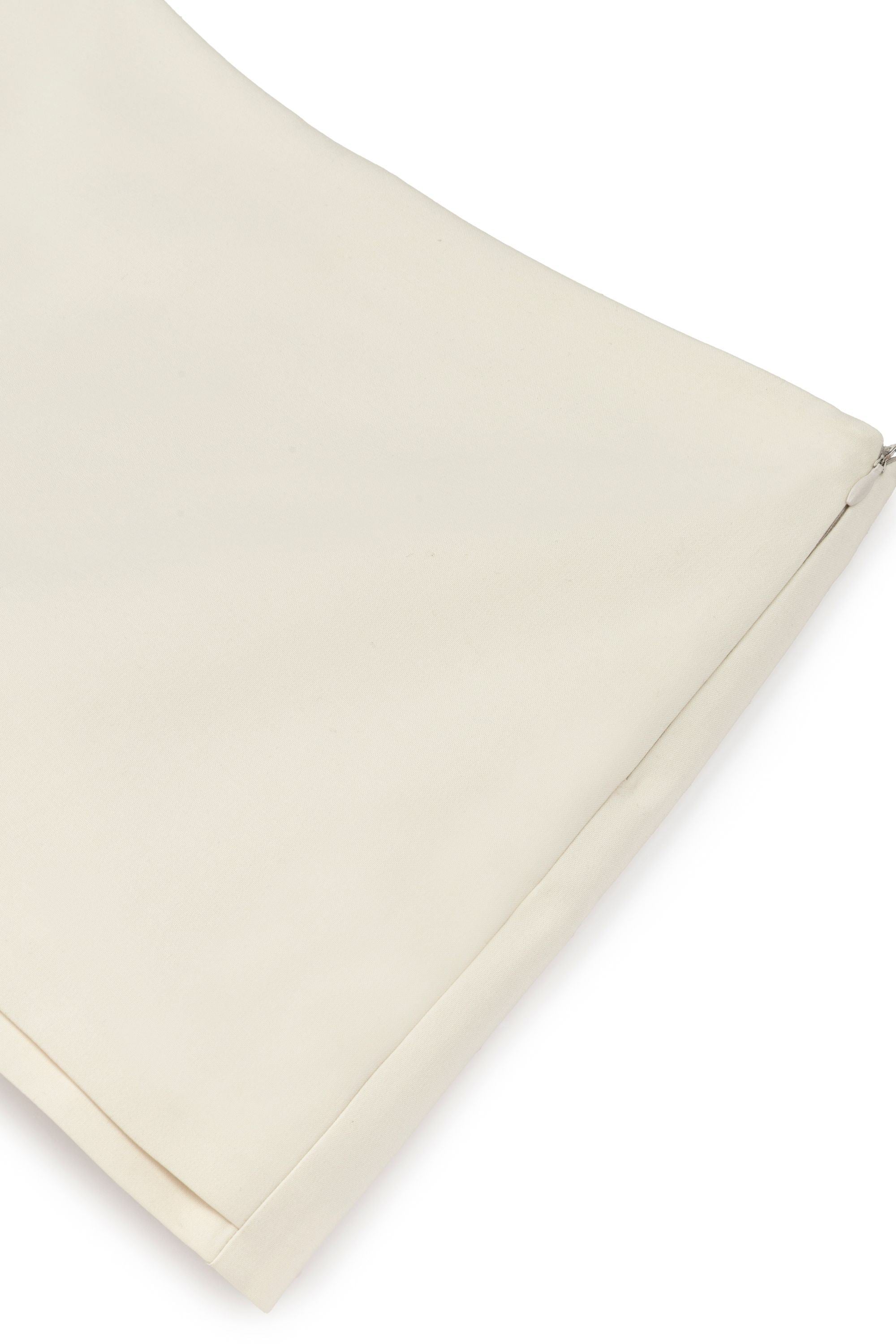 Ecru Woven Low Waist Mini Skort