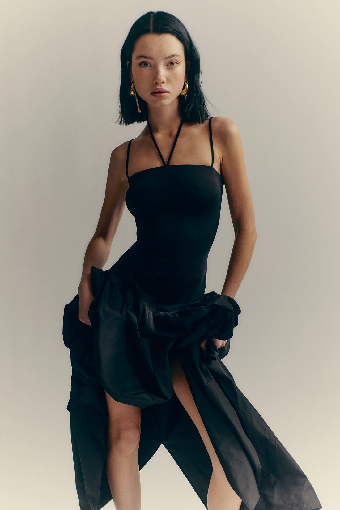 Trimmed Asymmetrical Dress (Final Sale)