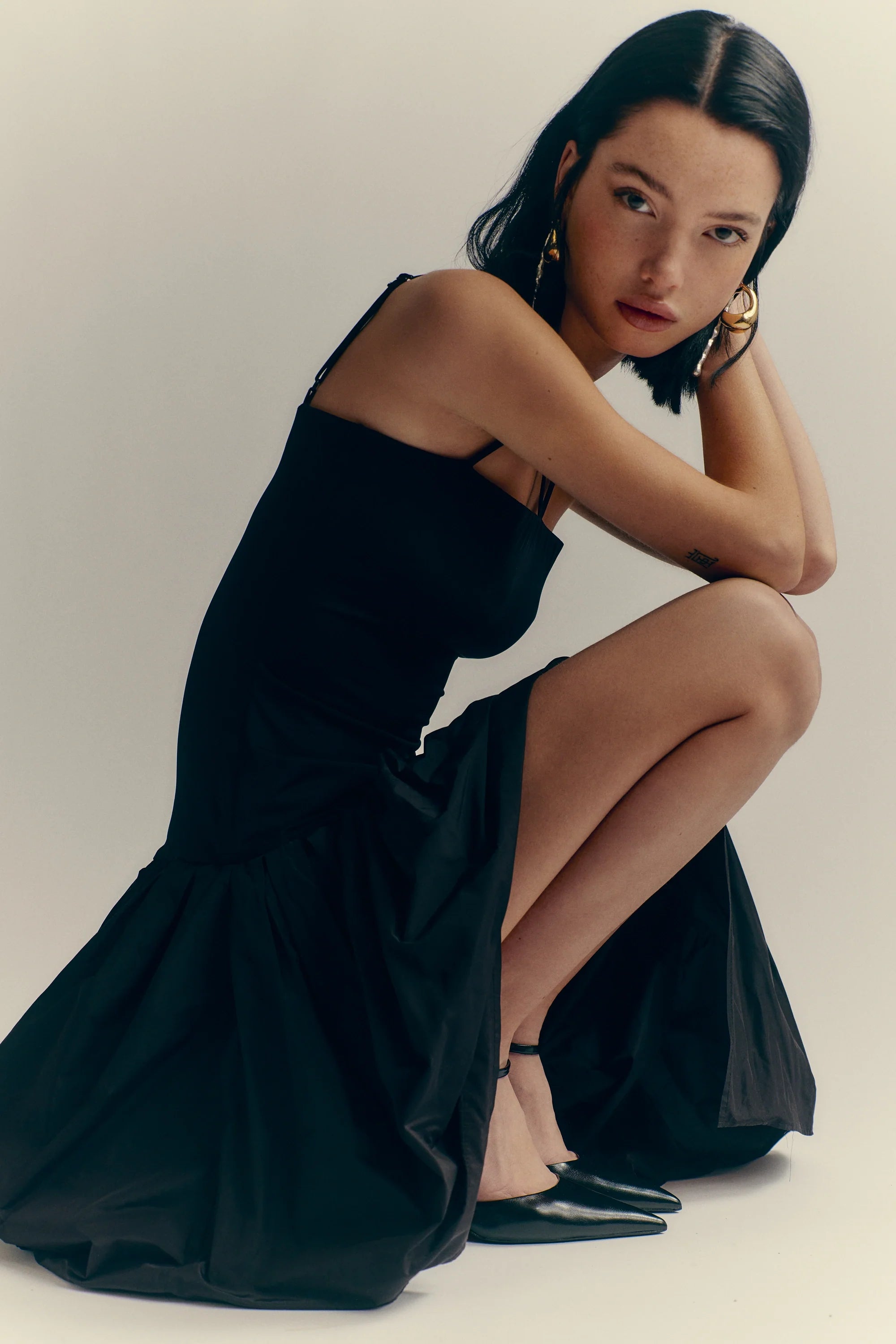 Trimmed Asymmetrical Dress (Final Sale)