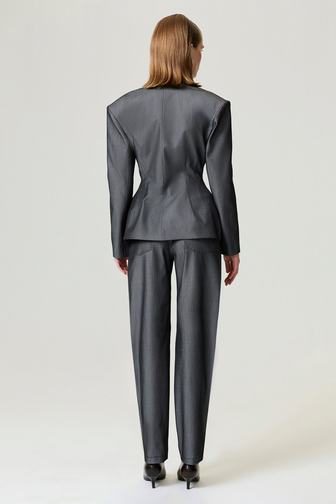 Structured Padded High-Neck Jacket