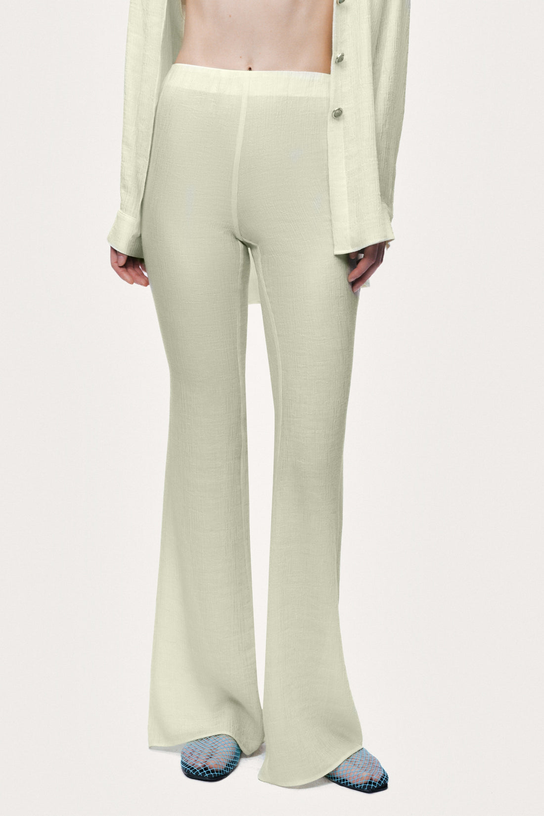 High-Waist Flare Trouser