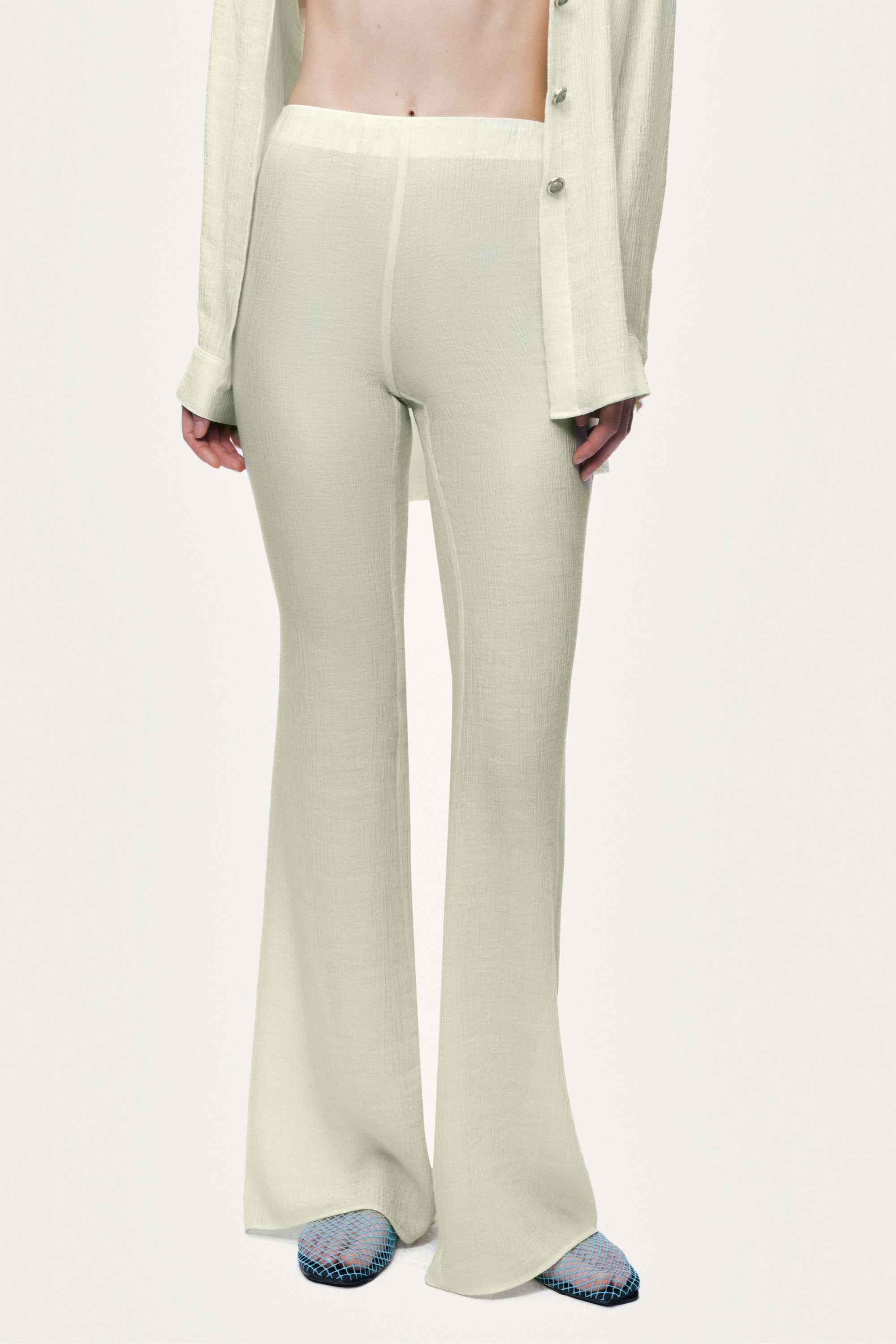 High-Waist Flare Trouser