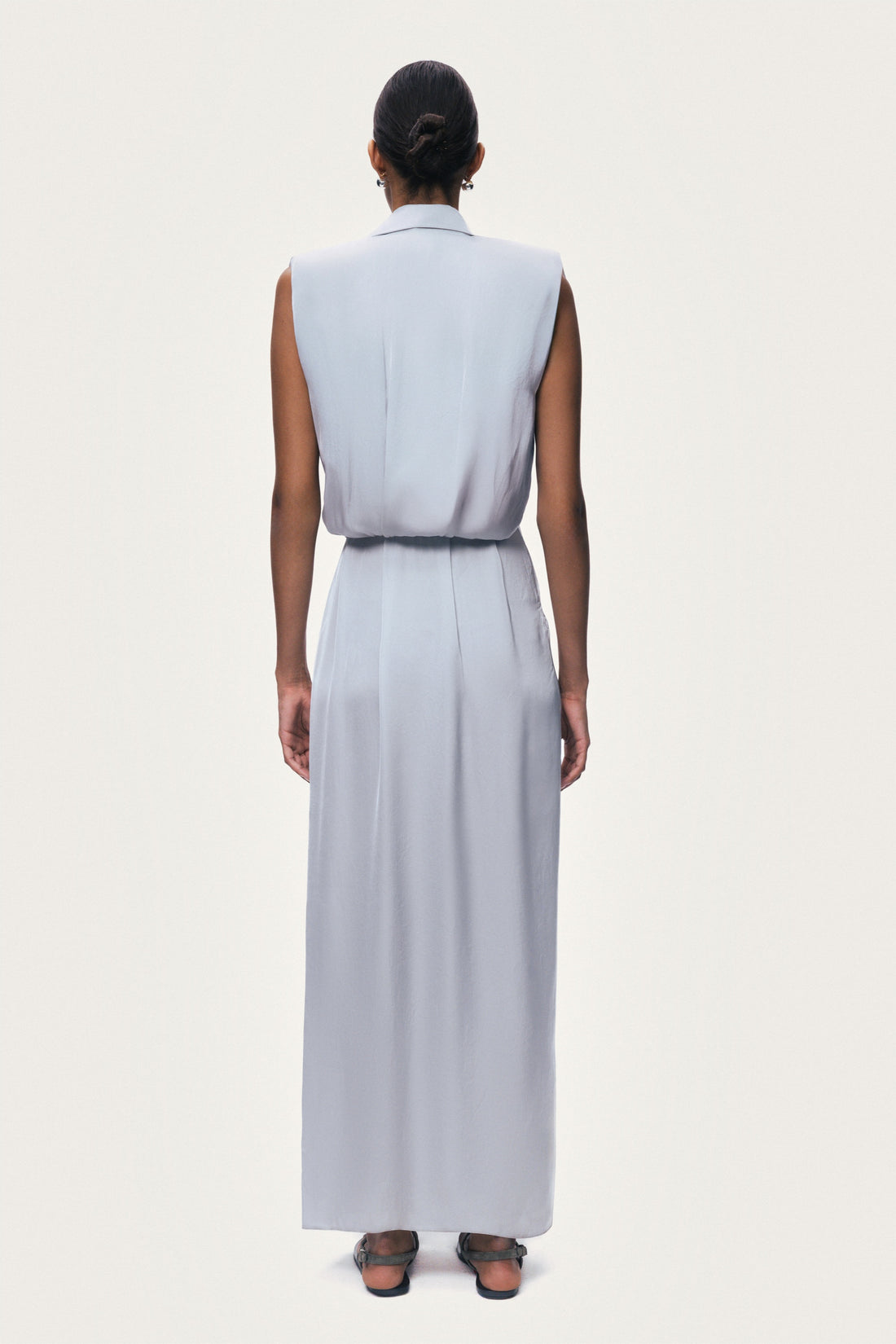 Embellished Belt-Detail Maxi Dress