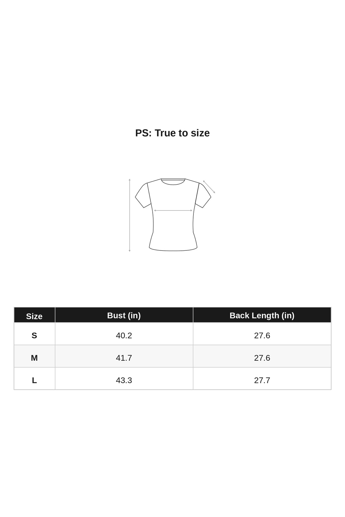 N27KN25264 size chart