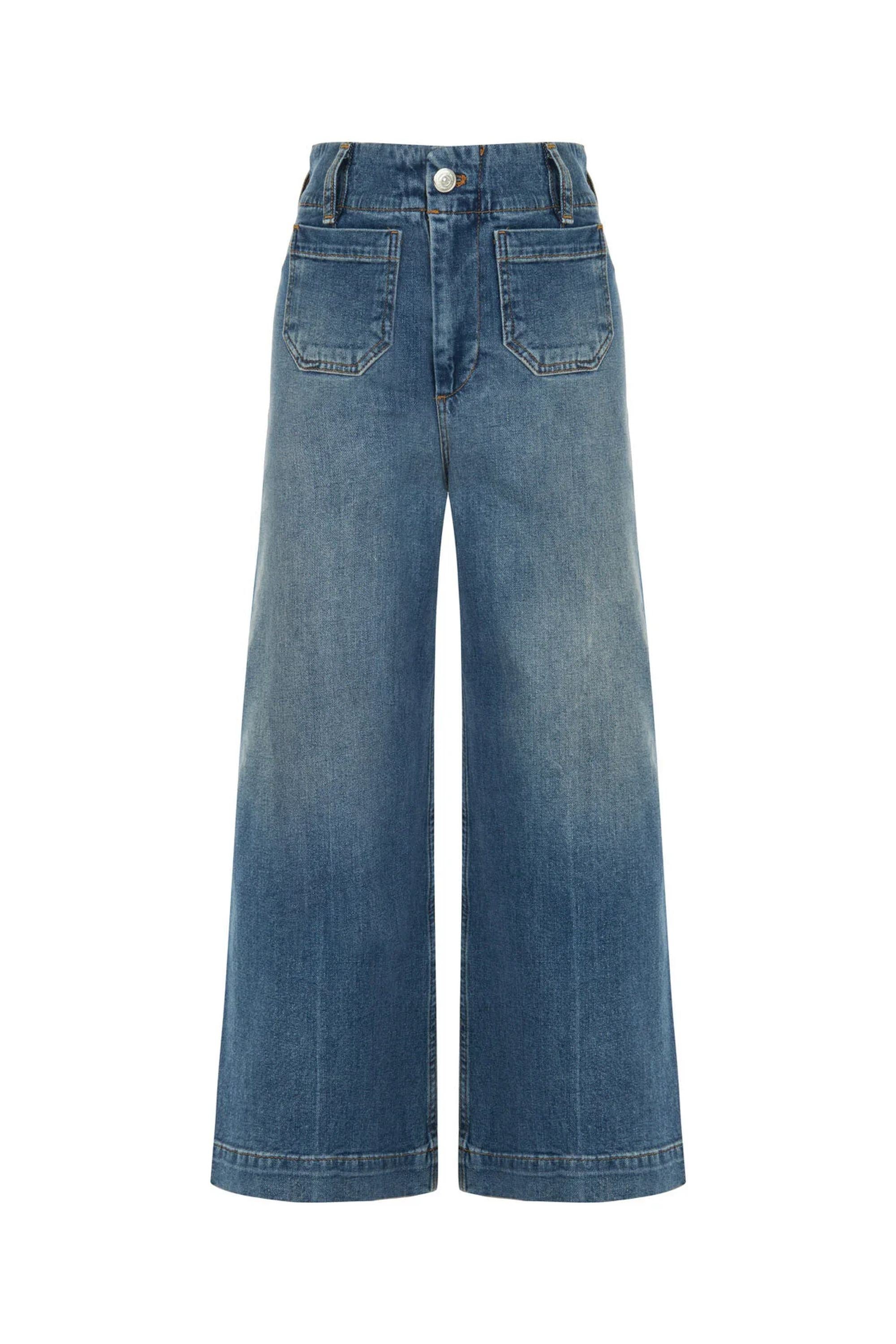 Wide Leg Jean Pants
