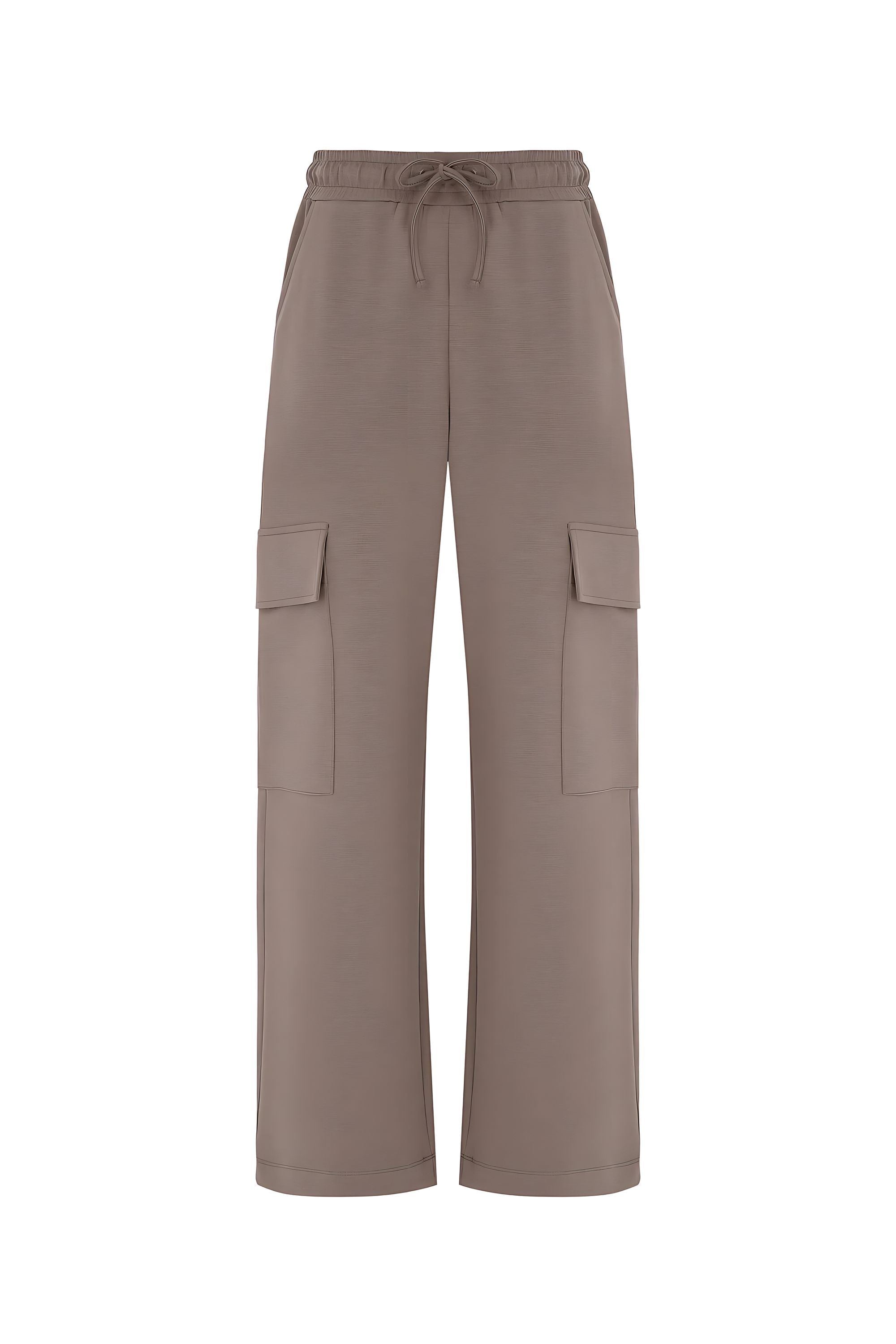 Elastic Waist Cargo Pants (Final Sale)