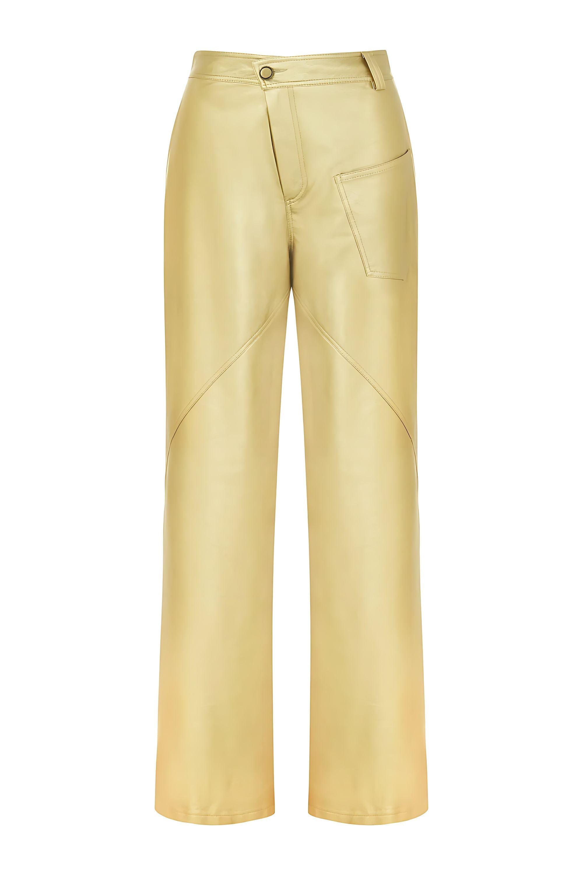 High Waist Faux Leather Pants (Final Sale)