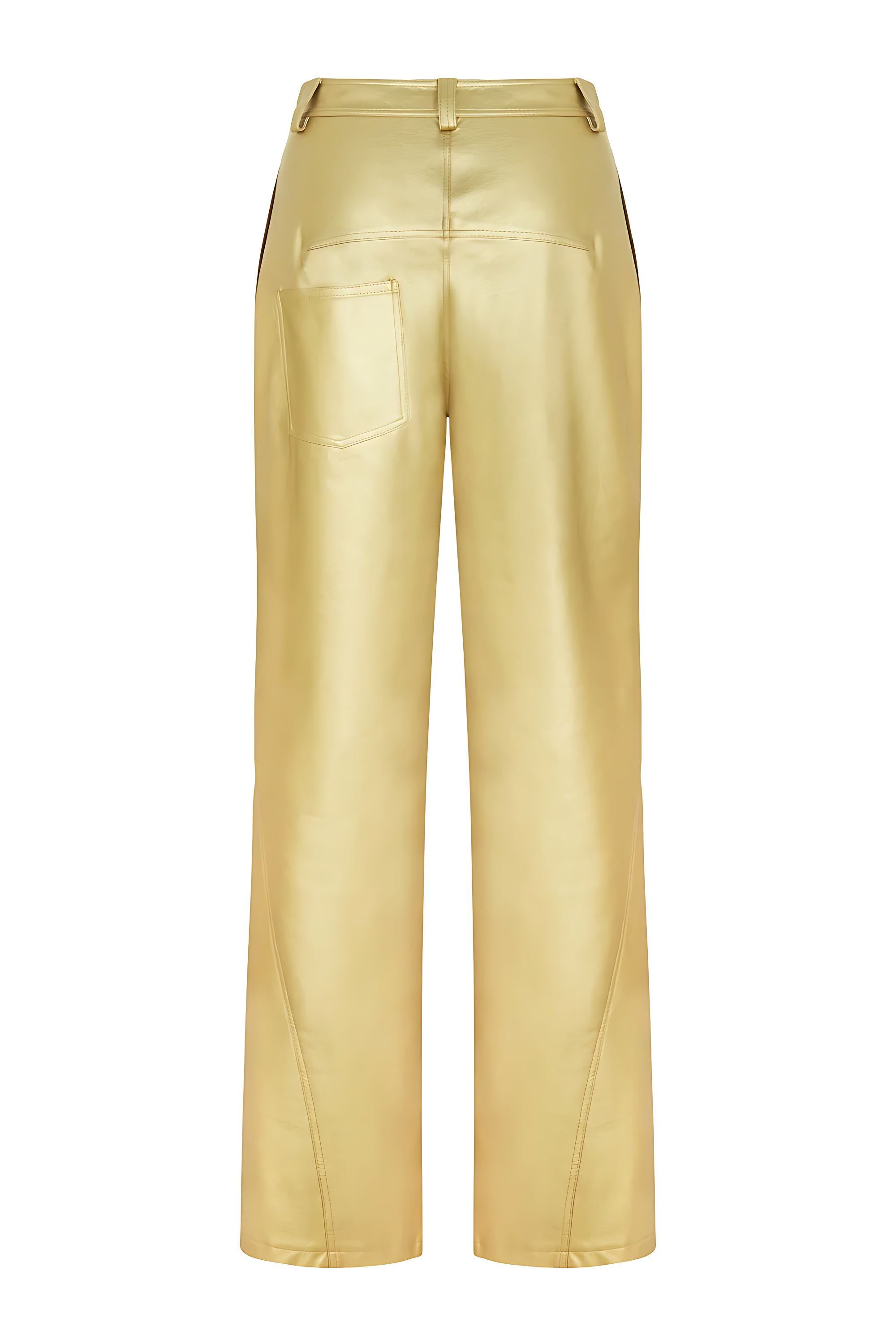 High Waist Faux Leather Pants (Final Sale)