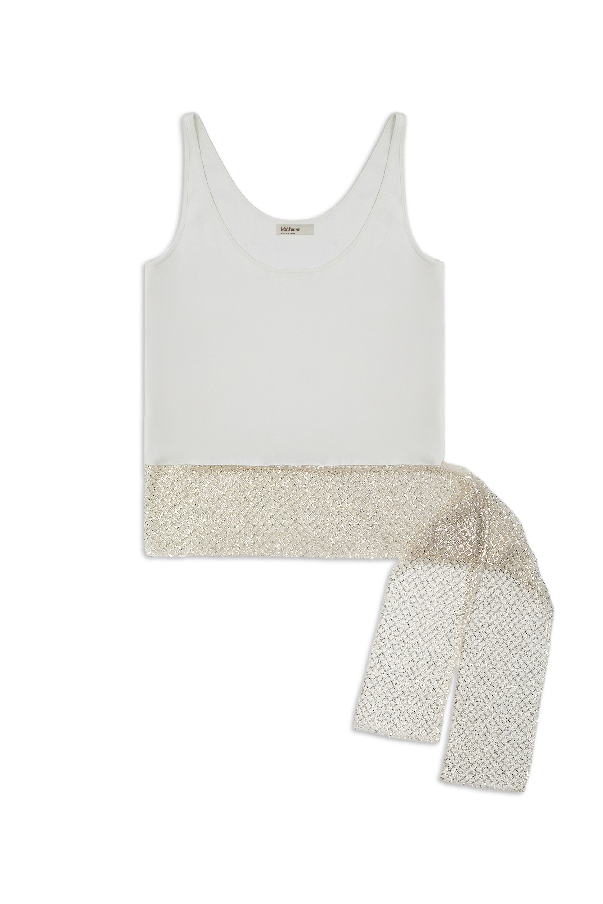 Ecru Tie Detail Blouse