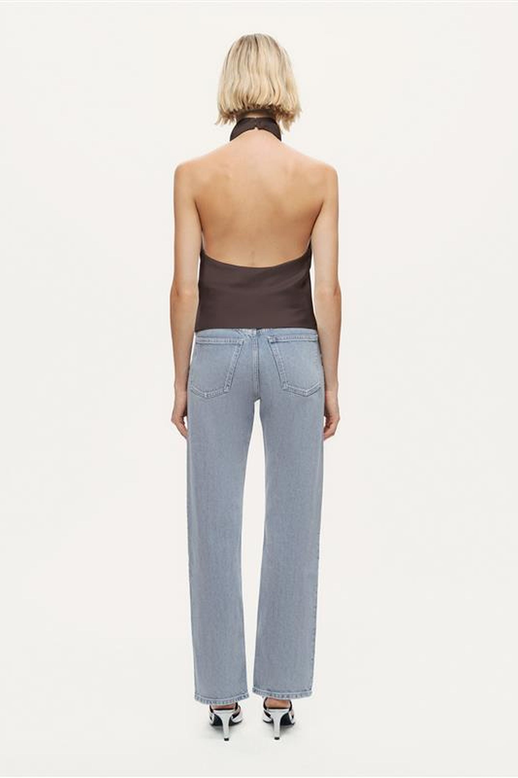 Satin Halter Neck Top