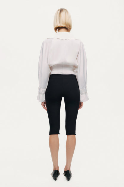 Layered Collar Wrap Bodysuit