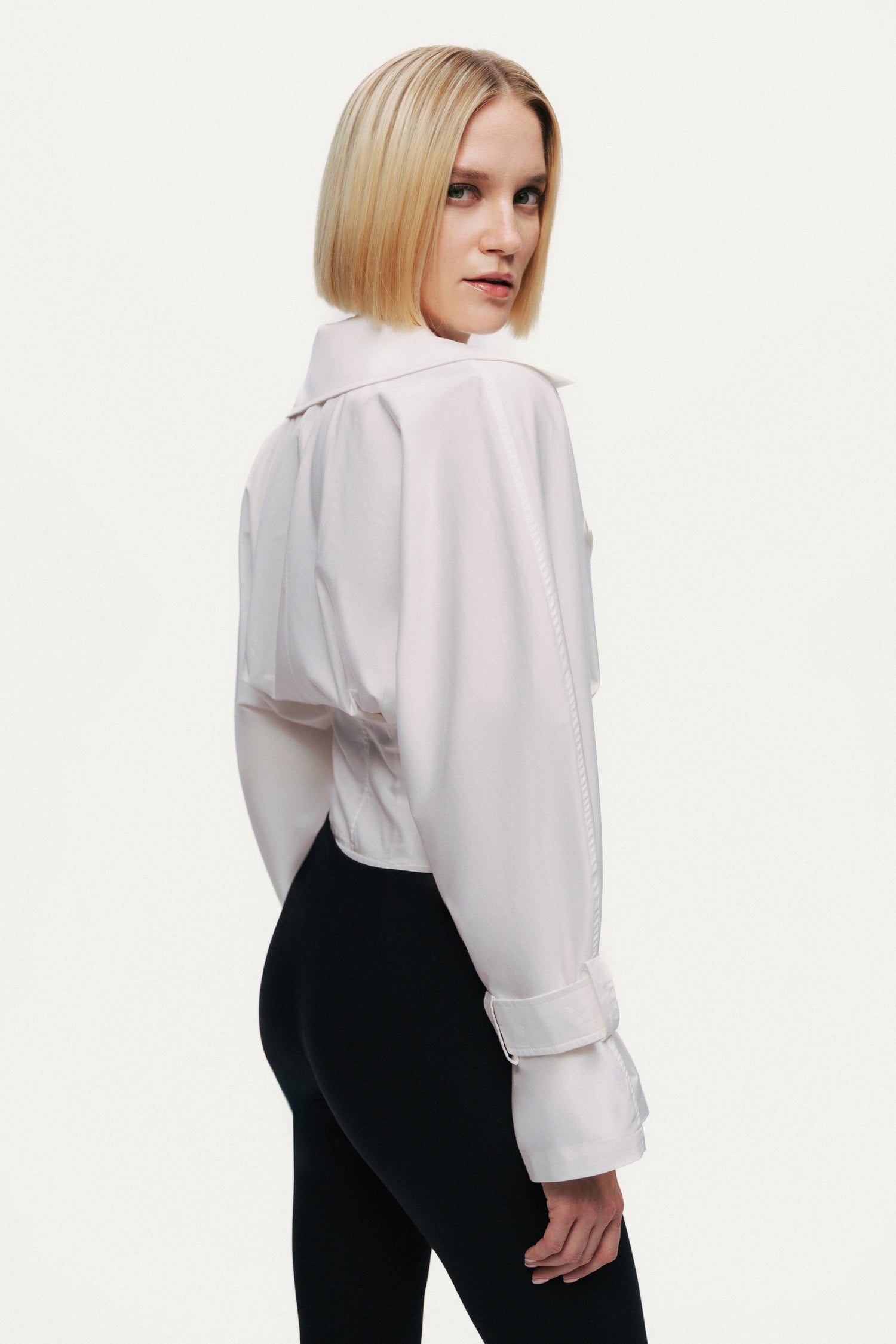 Layered Collar Wrap Bodysuit