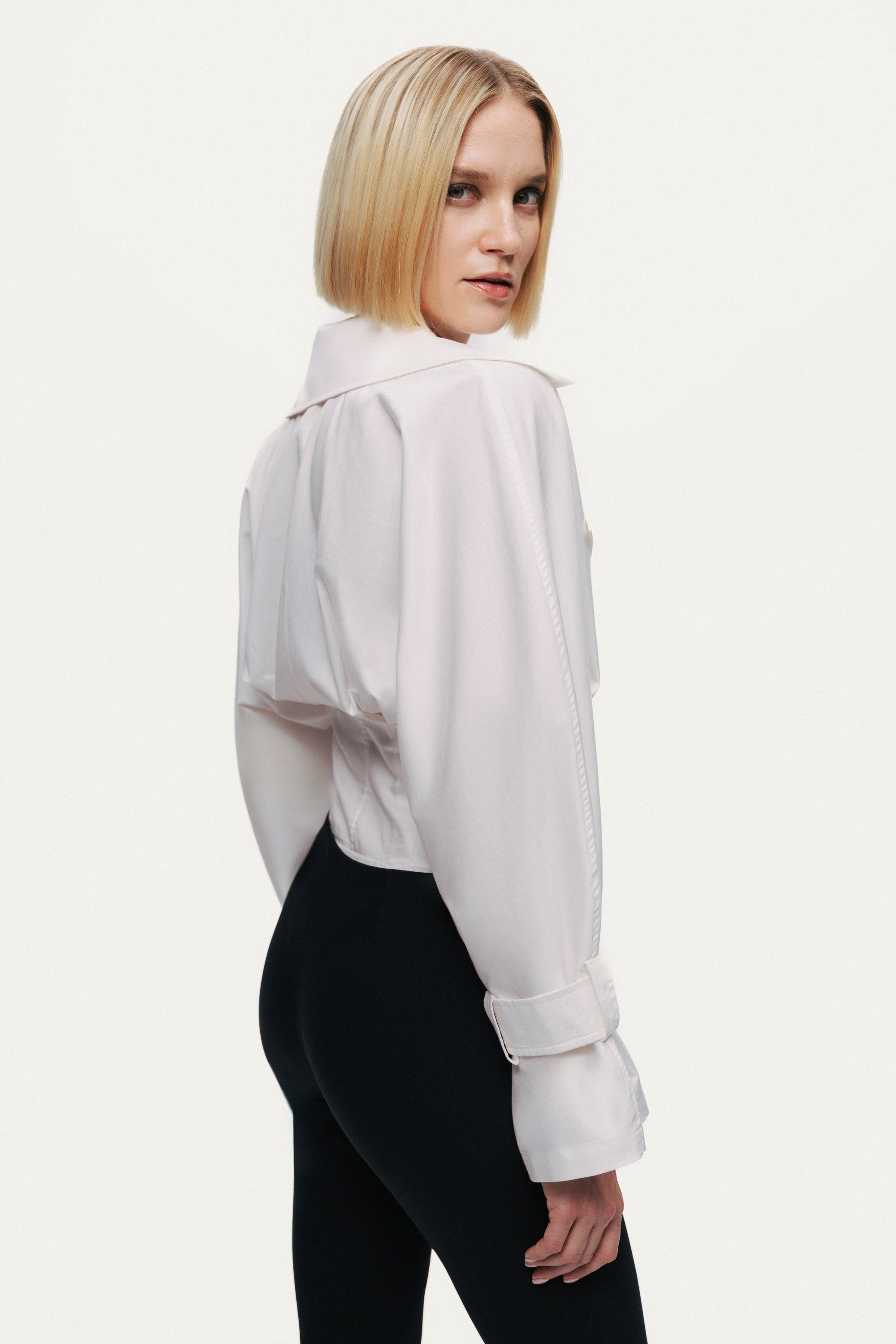 Layered Collar Wrap Bodysuit