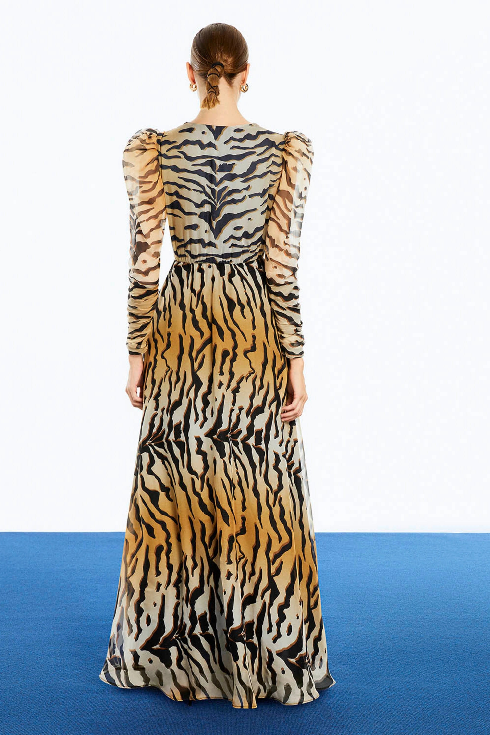 Tiger Print Long Dress