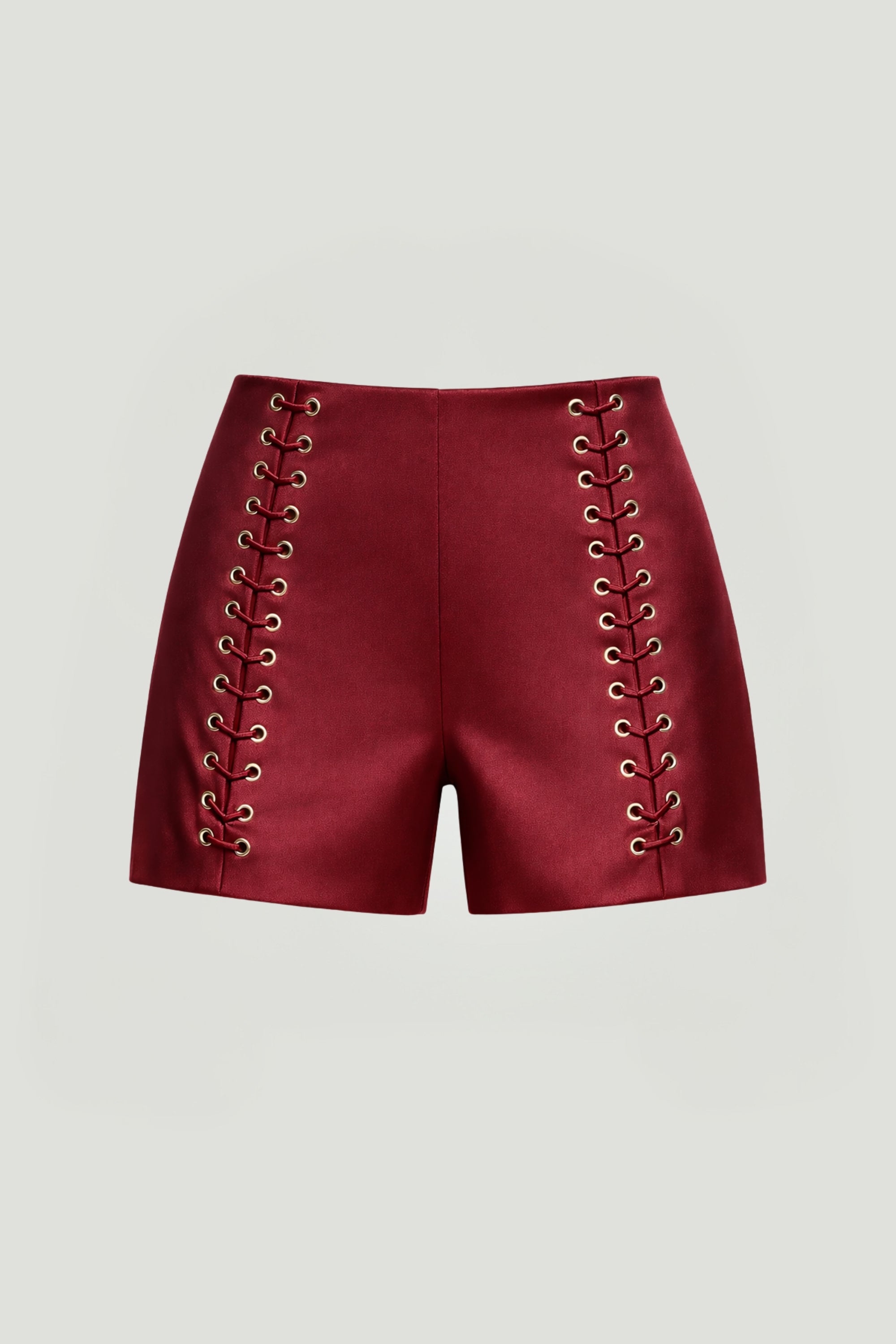 Twin-Lace High-Waist Shorts