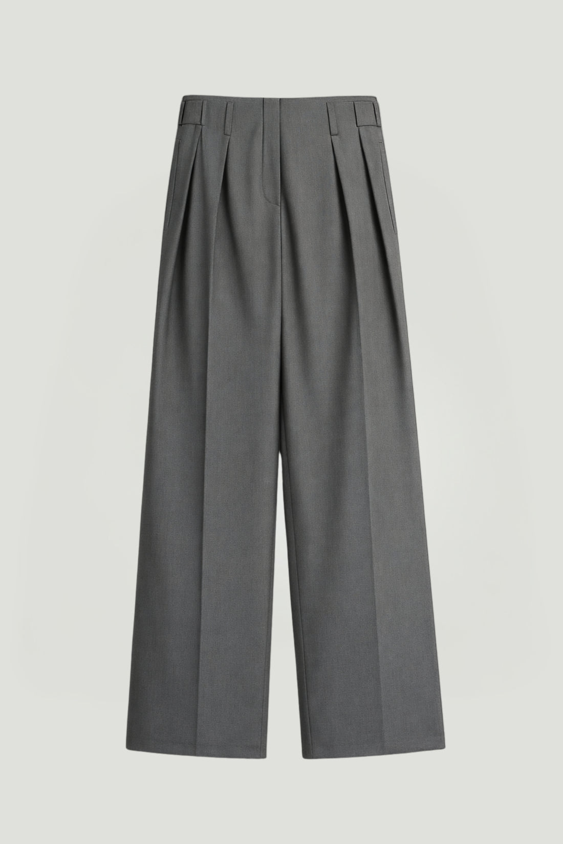 High-Waist Pleated Wide-Leg Pants