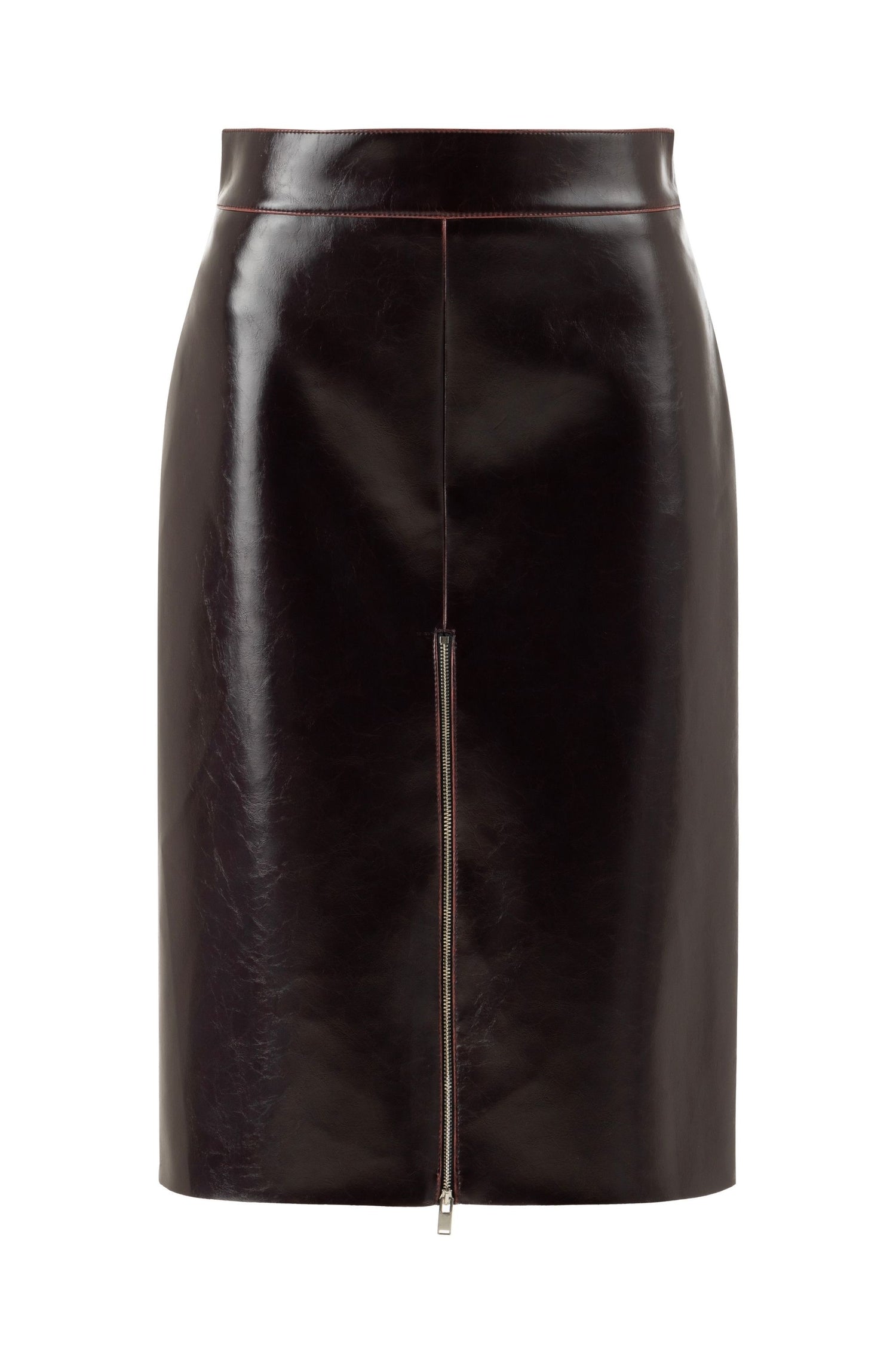 Faux Leather Pencil Skirt