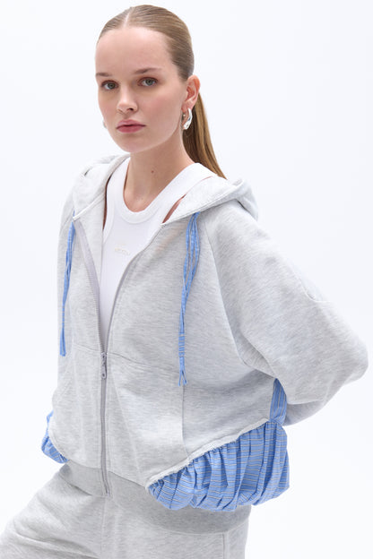 Oversized Zippered Sweatshirt