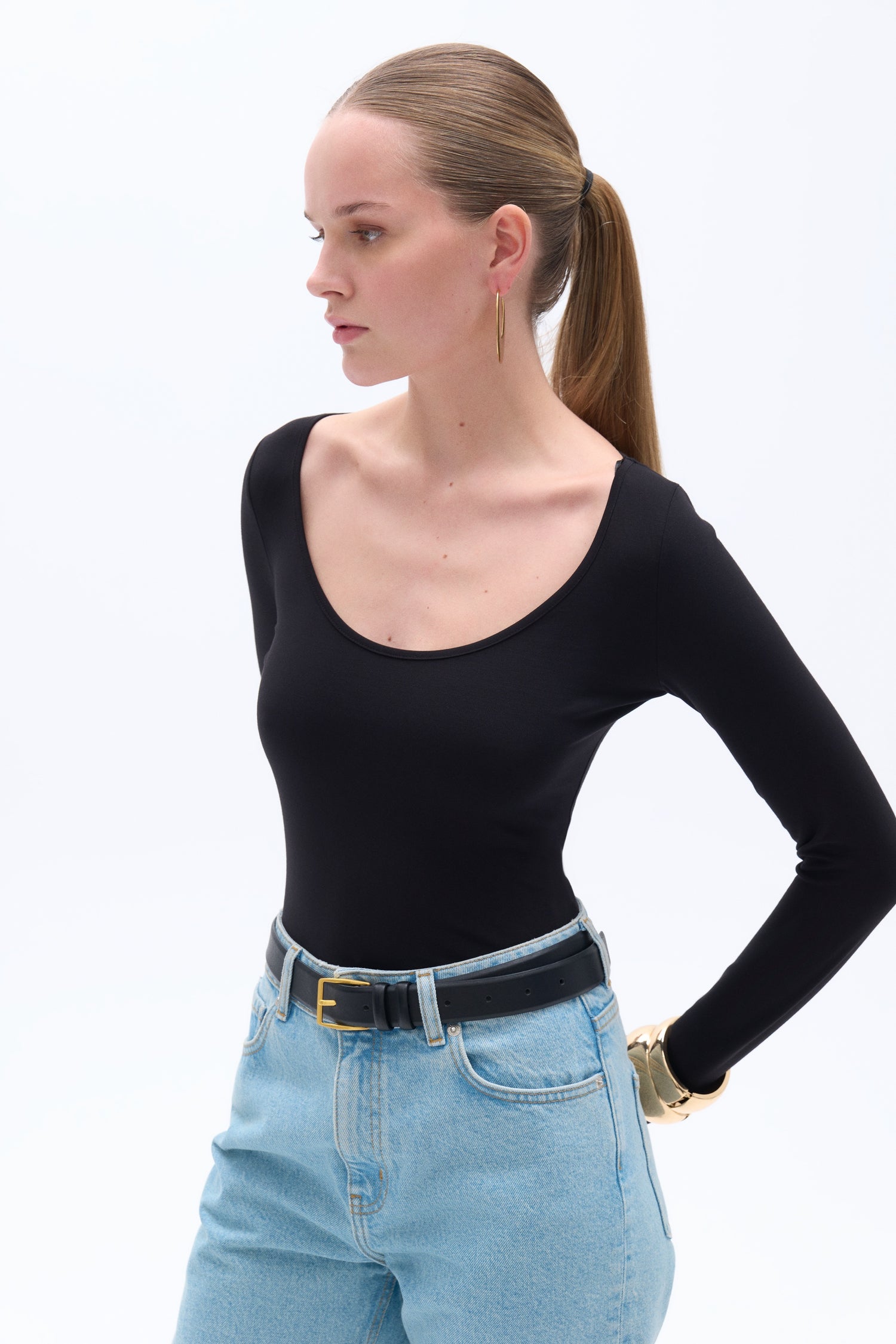 Crew Neck Bodysuit