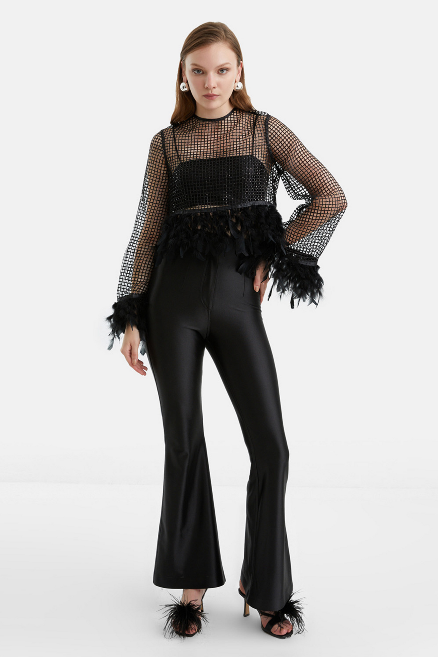 Feathered Mesh Top